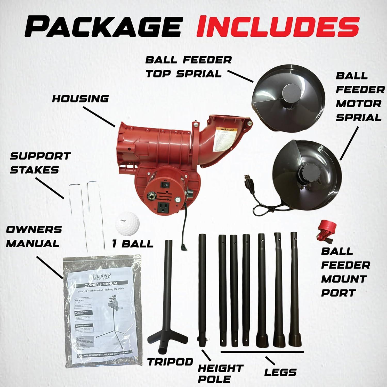 Máquina de Lanzamiento de Béisbol Heater Slider Lite 360