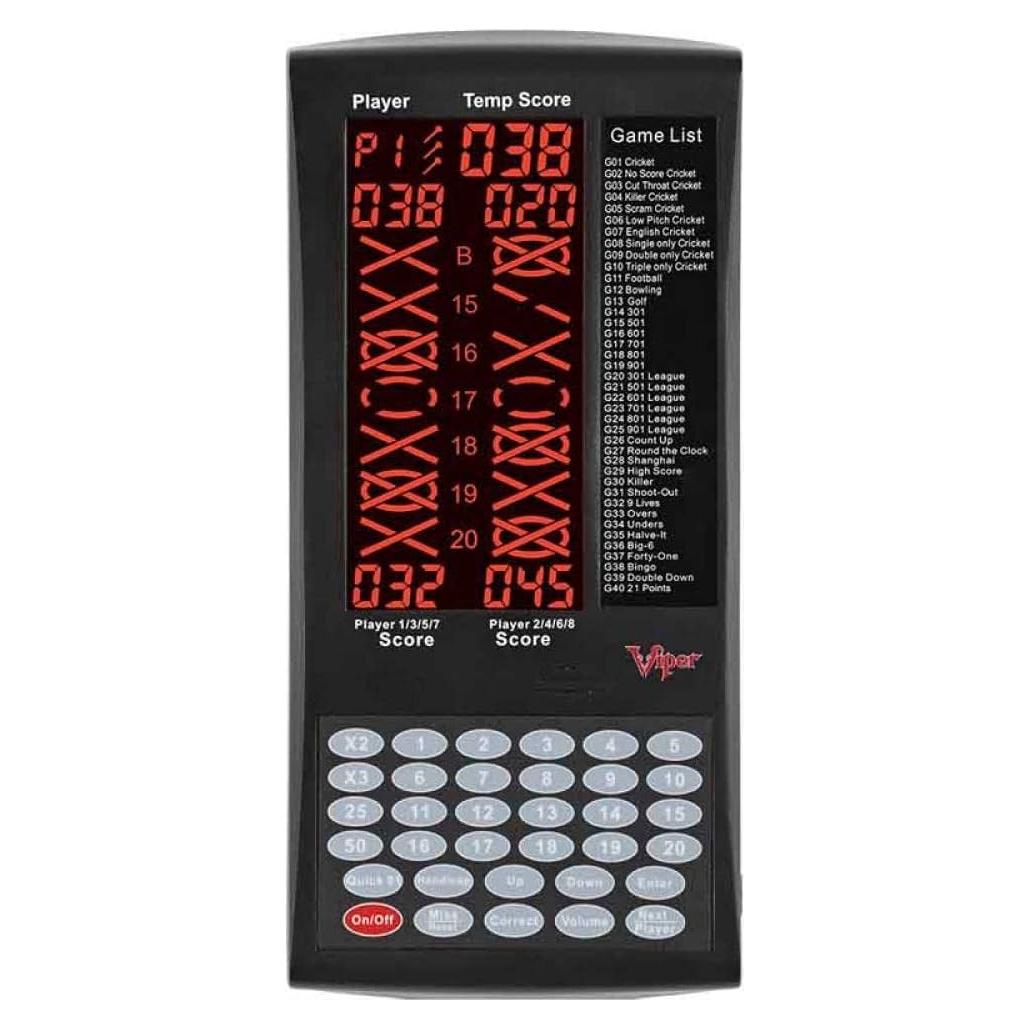 Marcador Digital de Dardos Viper ProScore para 8 Jugadores