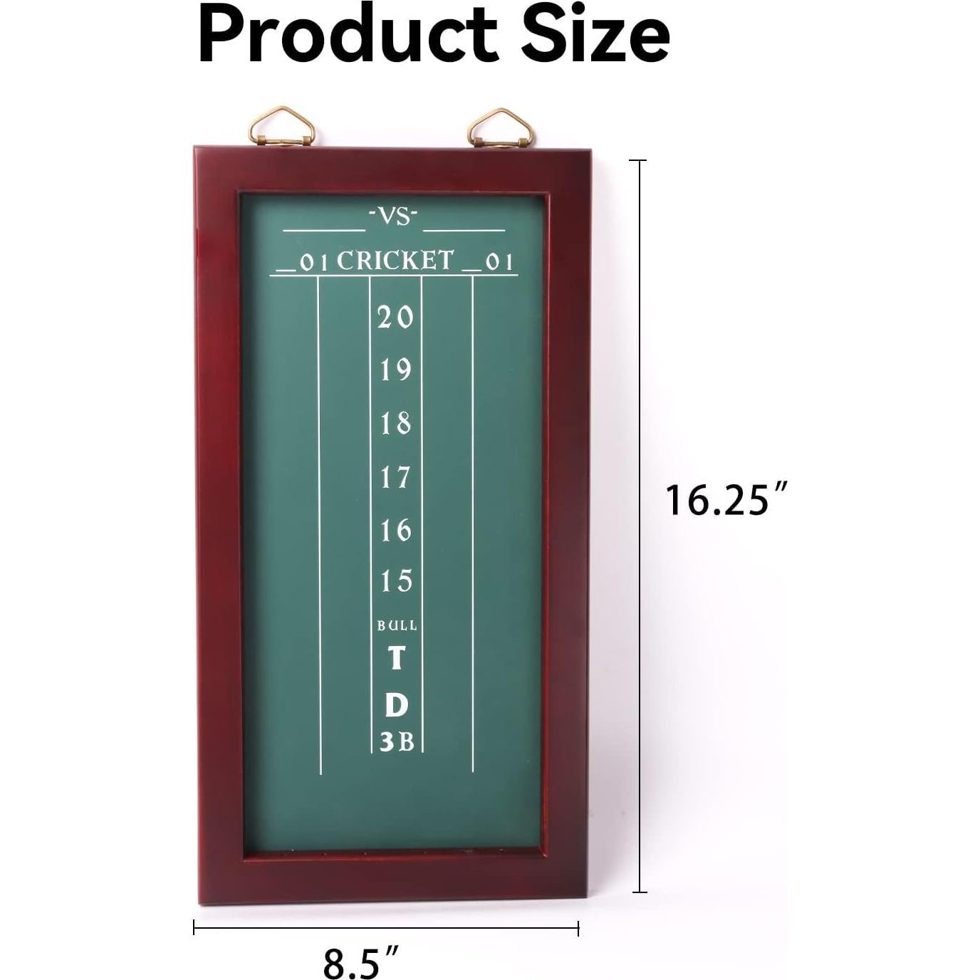 Tablero de Pizarra para Dardos GSE 41x21 cm con Tizas y Paño