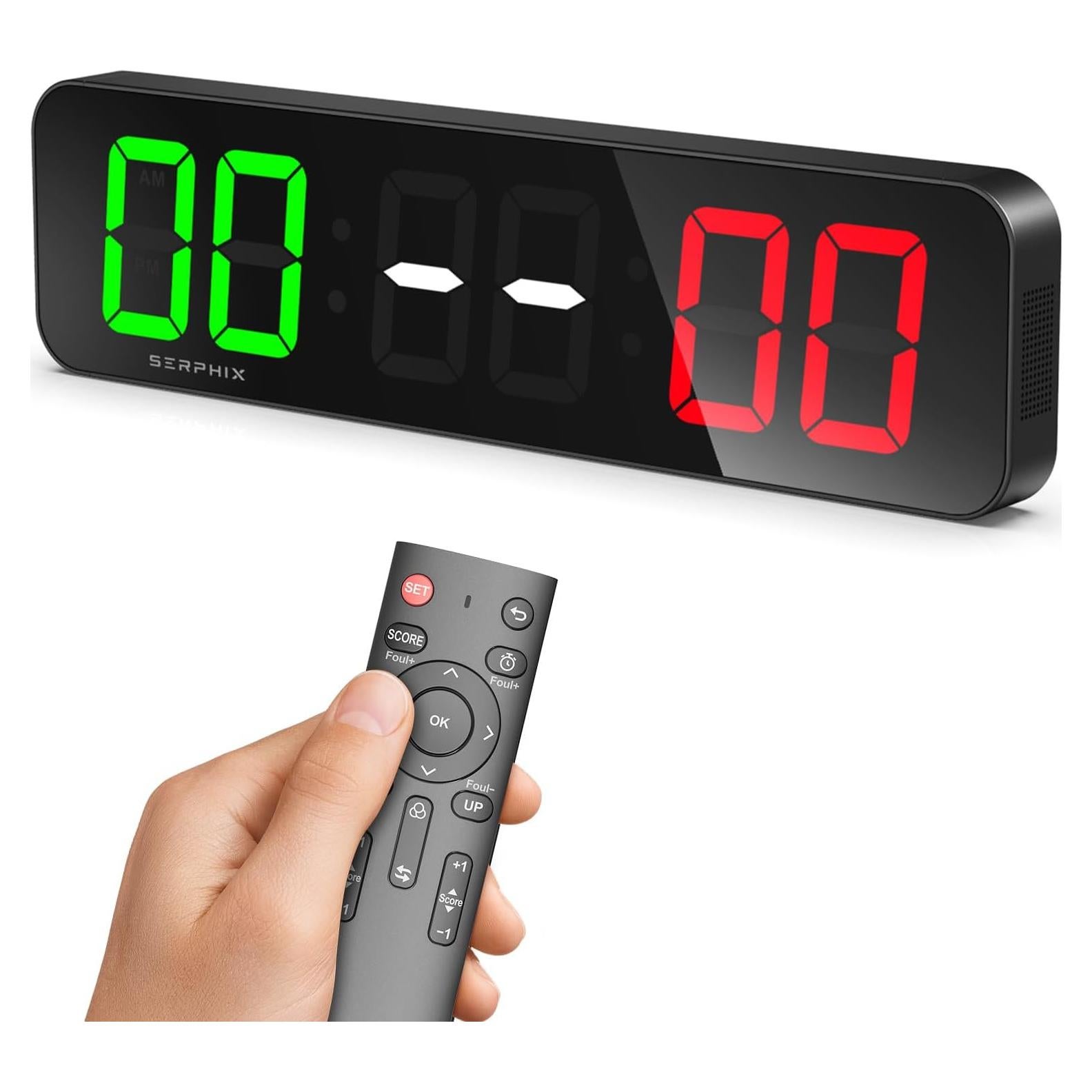 Marcador Digital LED SERPHIX SB-105 38.6x10.2 cm Control Remoto