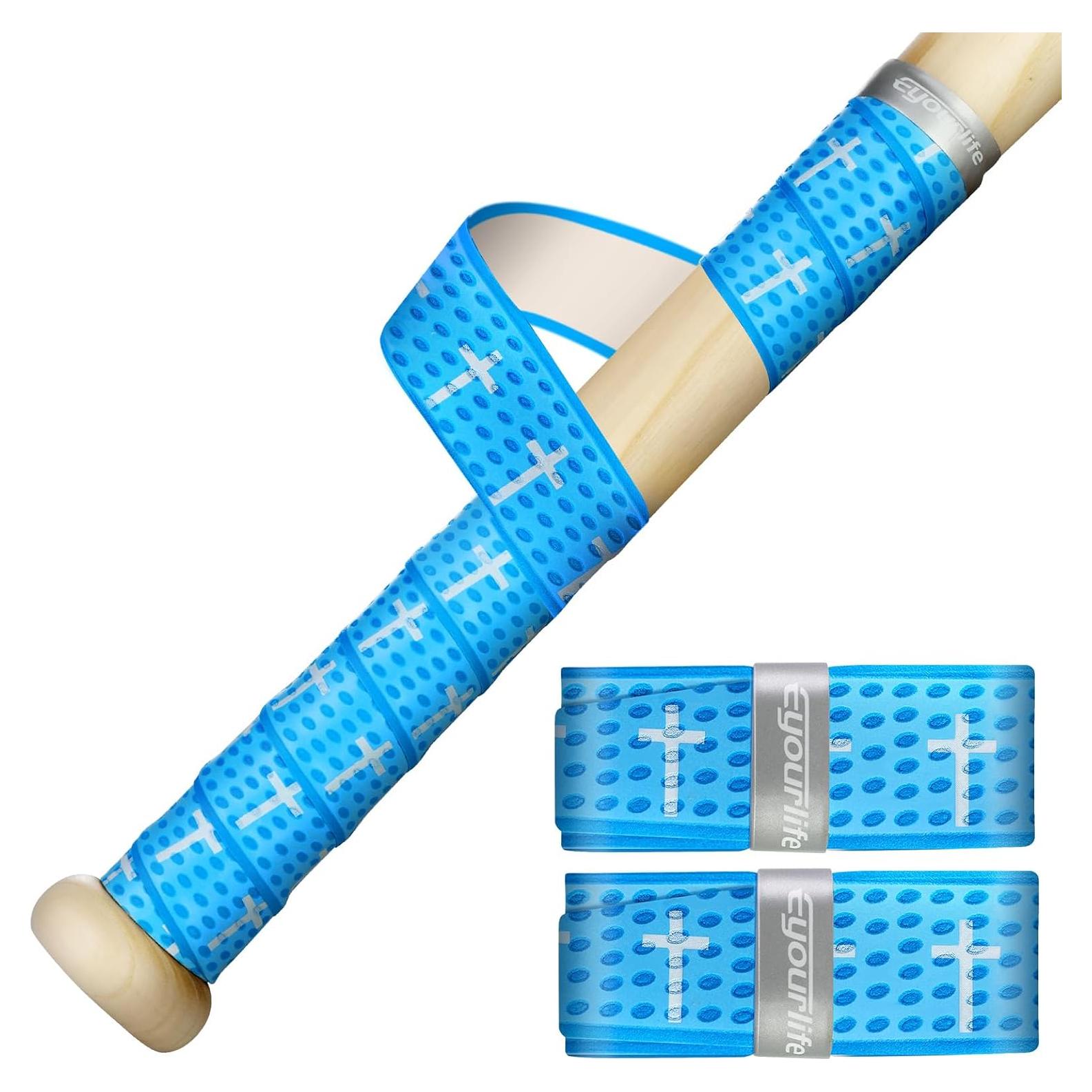 Envolturas de Agarre de Bate de Béisbol Eyourlife 2-Pack Antideslizante