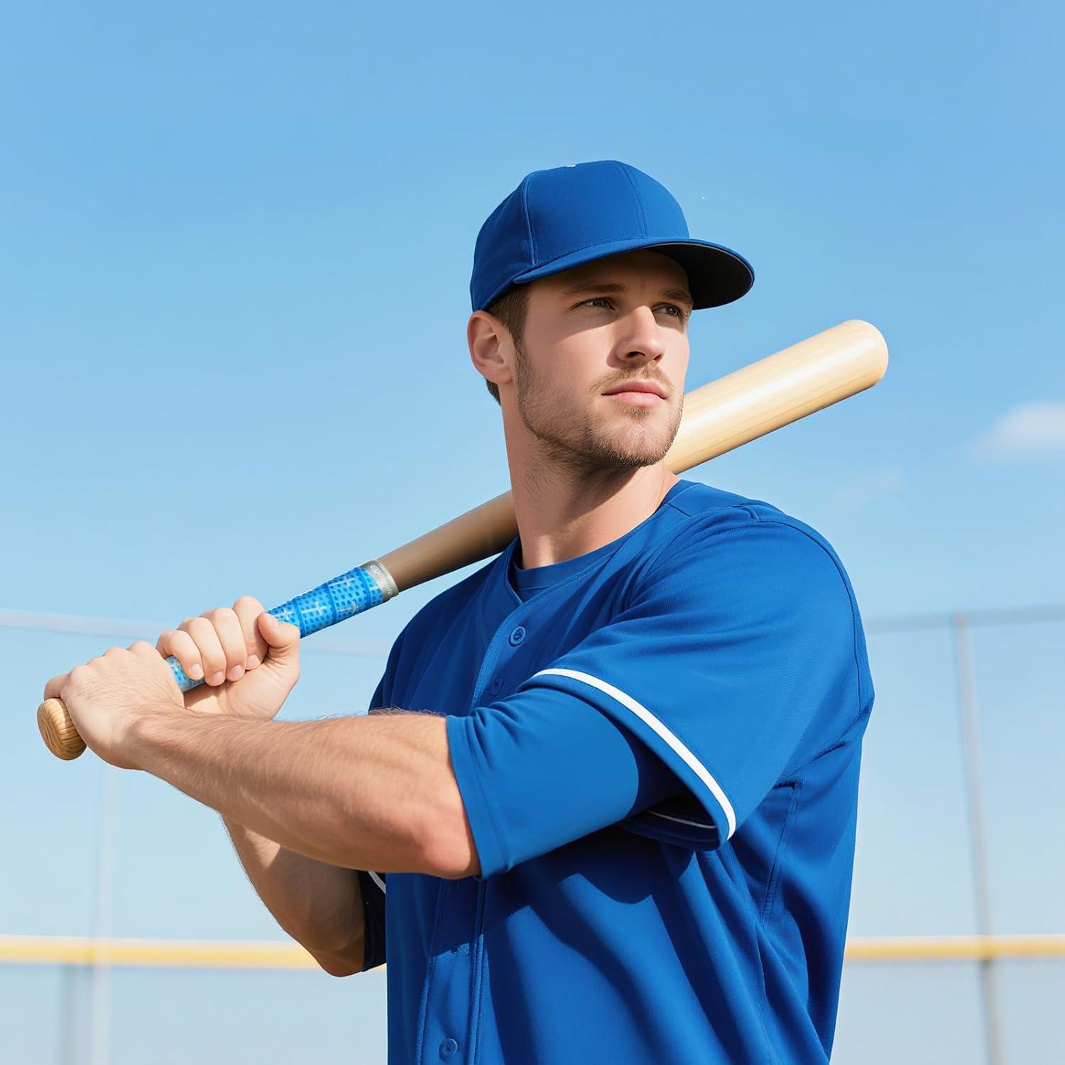 Envolturas de Agarre de Bate de Béisbol Eyourlife 2-Pack Antideslizante