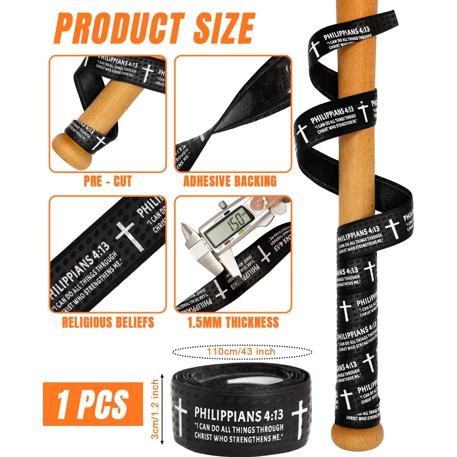 Cinta de Agarre para Bate de Béisbol Piemow 1.5mm Antideslizante