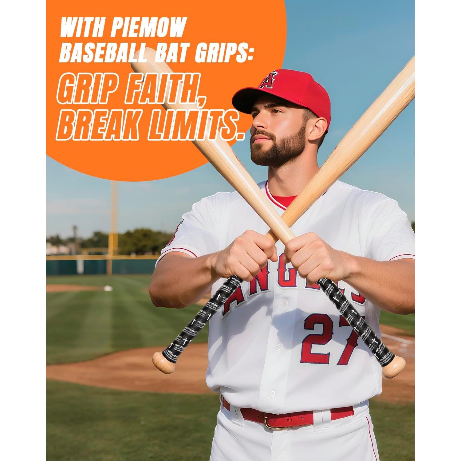 Cinta de Agarre para Bate de Béisbol Piemow 1.5mm Antideslizante