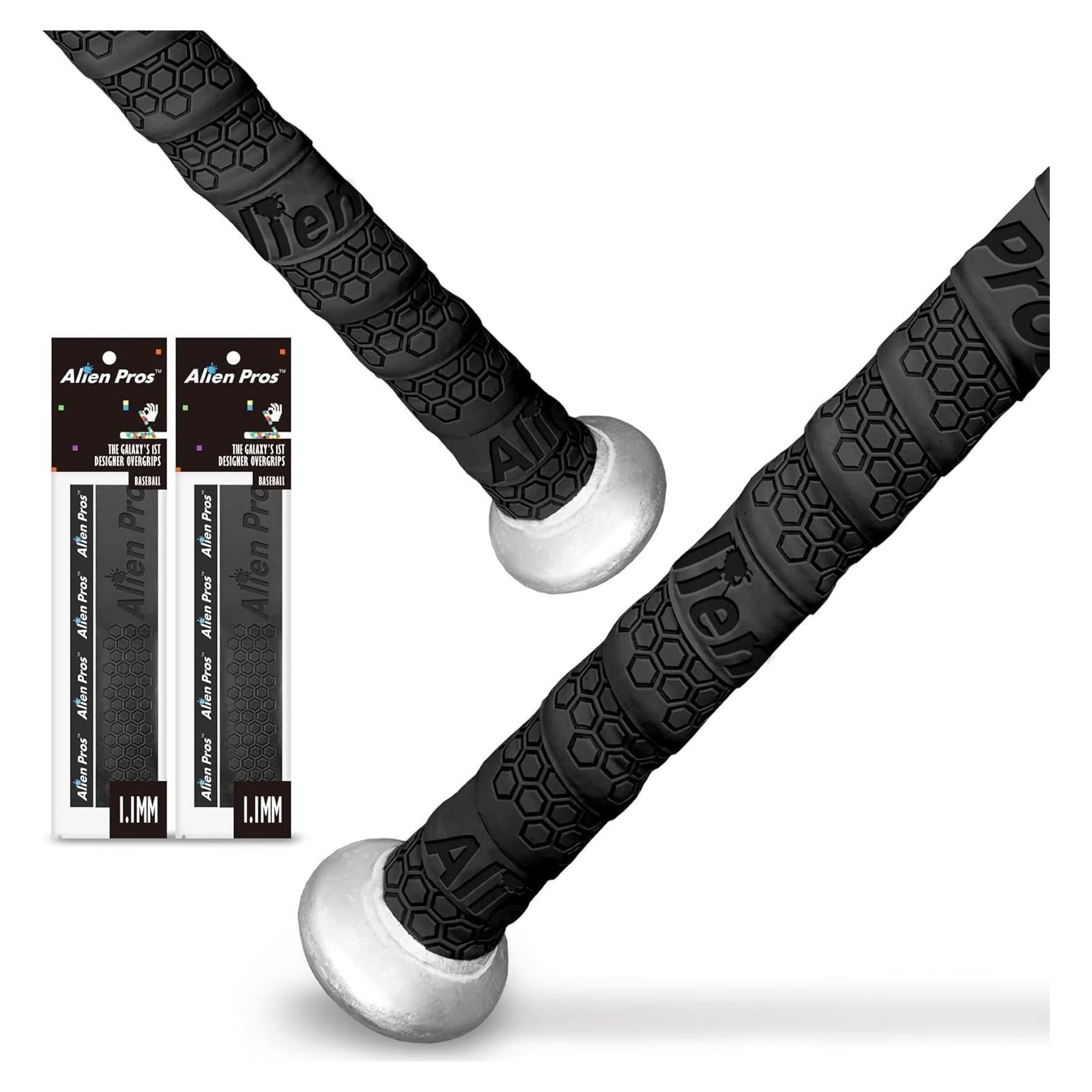 Cinta de agarre para bate de béisbol ALIEN PROS - 2 unidades - 1.1 mm