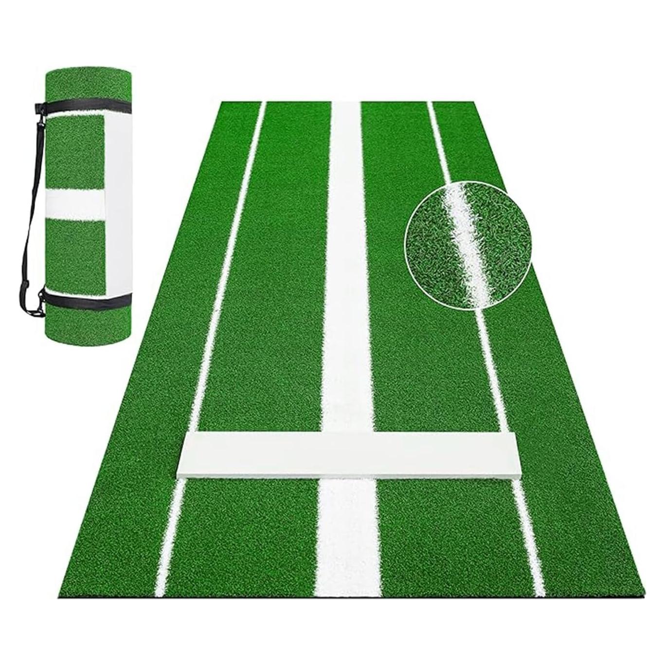 Alfombra de Lanzamiento de Softbol Awjaisca 91.5x305 cm Antideslizante