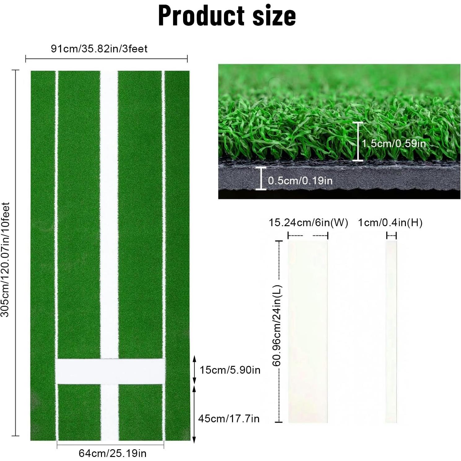 Alfombra de Lanzamiento de Softbol Awjaisca 91.5x305 cm Antideslizante