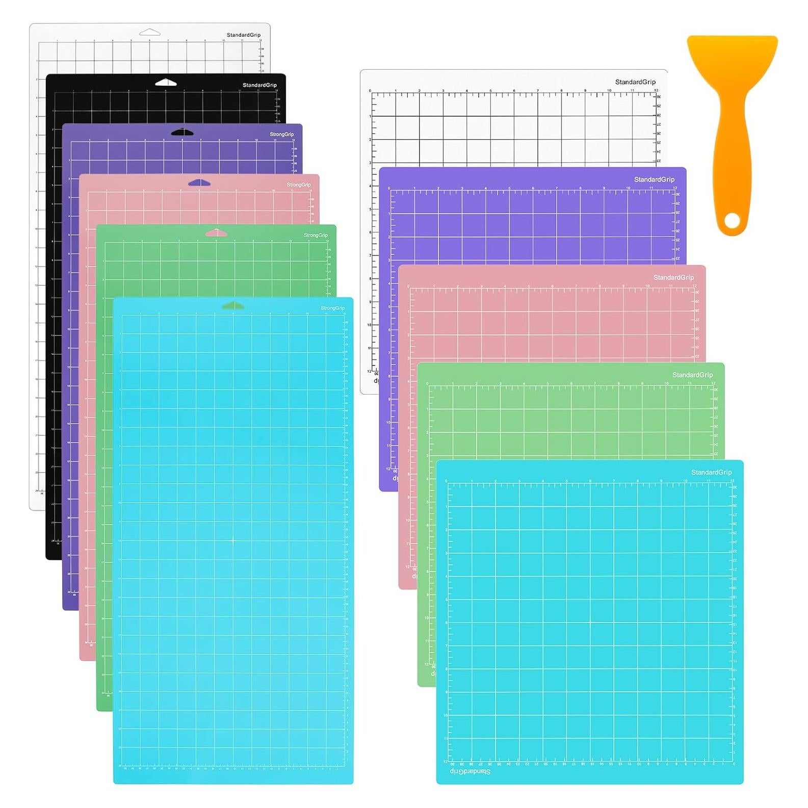 Juego de 11 Alfombrillas de Corte Yuanan Multicolor PVC