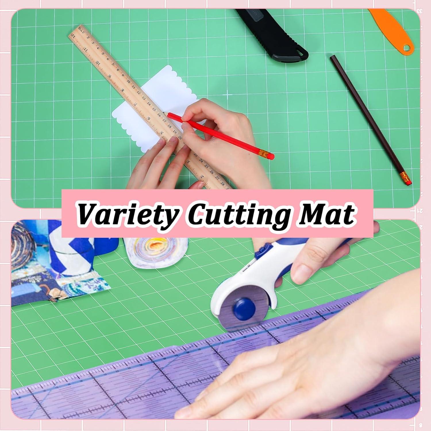 Juego de 11 Alfombrillas de Corte Yuanan Multicolor PVC