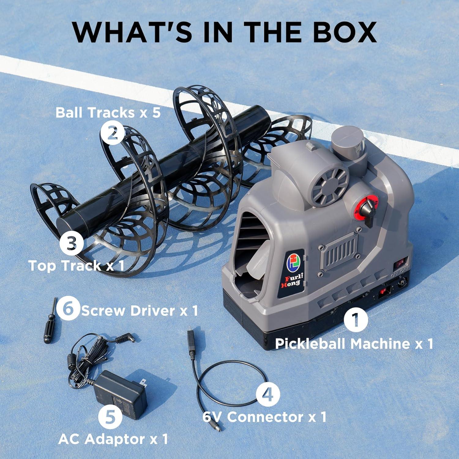 Máquina de Pickleball Furlihong 681PBH Automática 3 Ángulos
