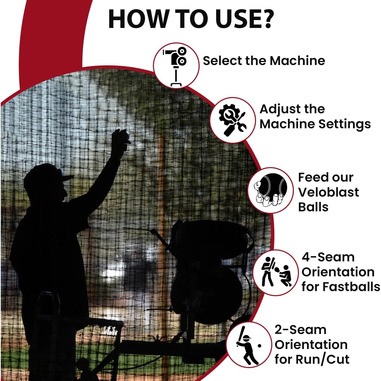 Pelotas de Béisbol de Espuma Grady VeloBlast 12 Unidades