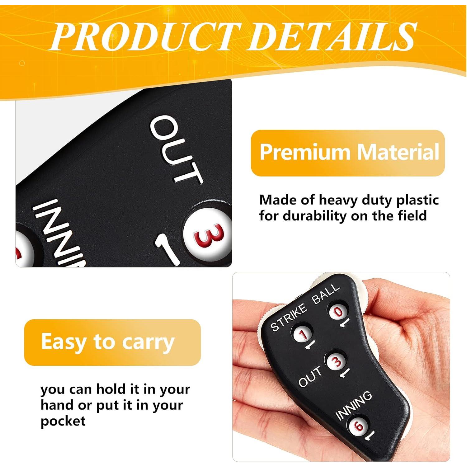 Contador de Umpire Deekin 4 Ruedas Negro - 2 Piezas