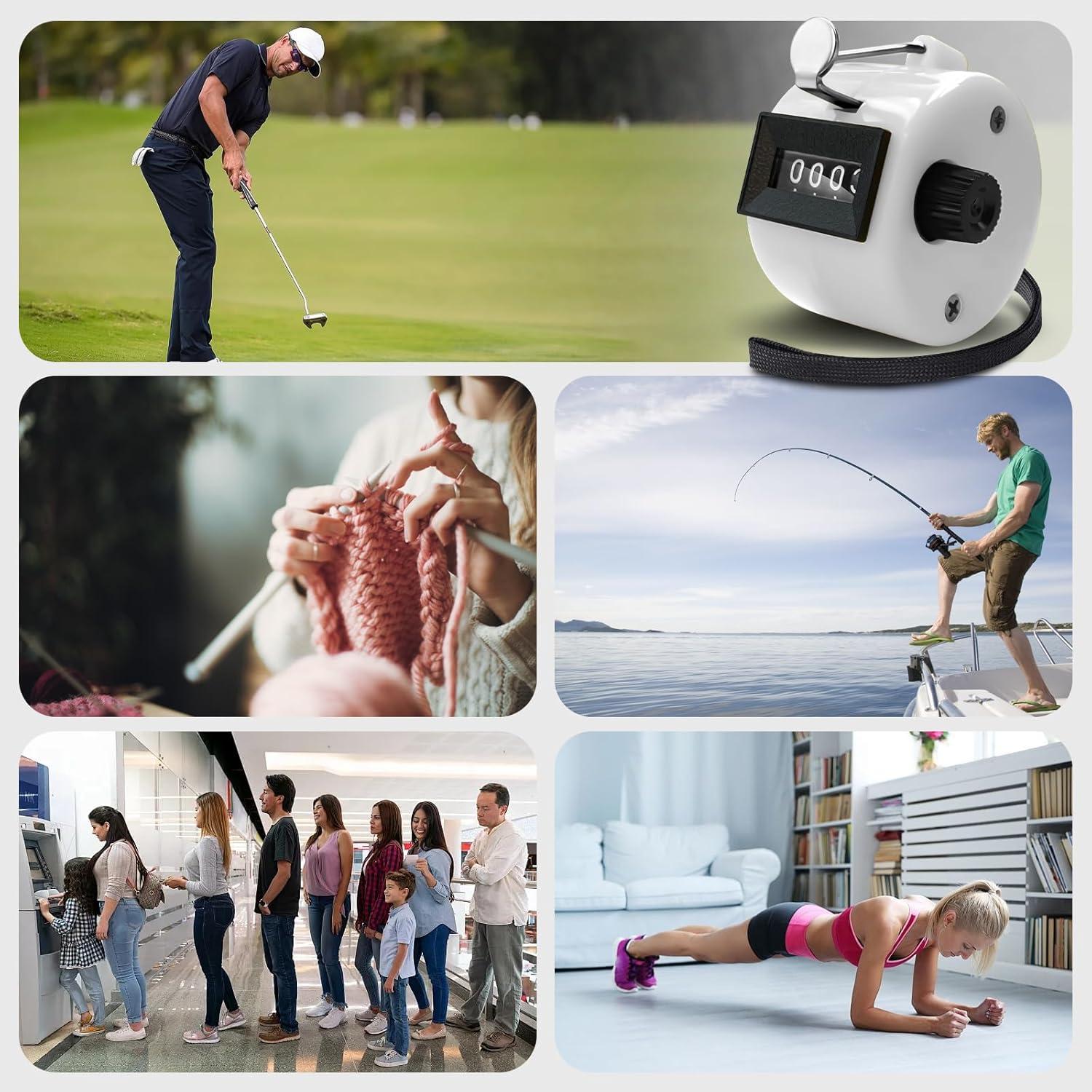 Paquete de 6 Contadores Clicker POXXU 4 Dígitos Sin Baterías