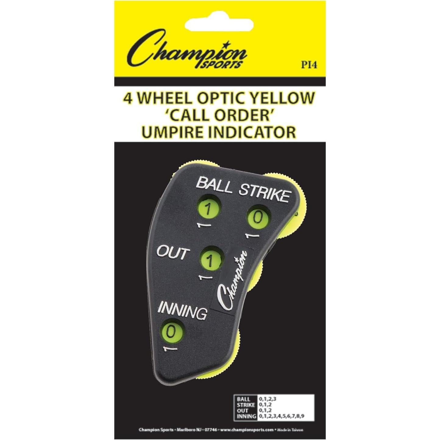 Indicador de Llamada de Umpire Champion Sports 4 Ruedas