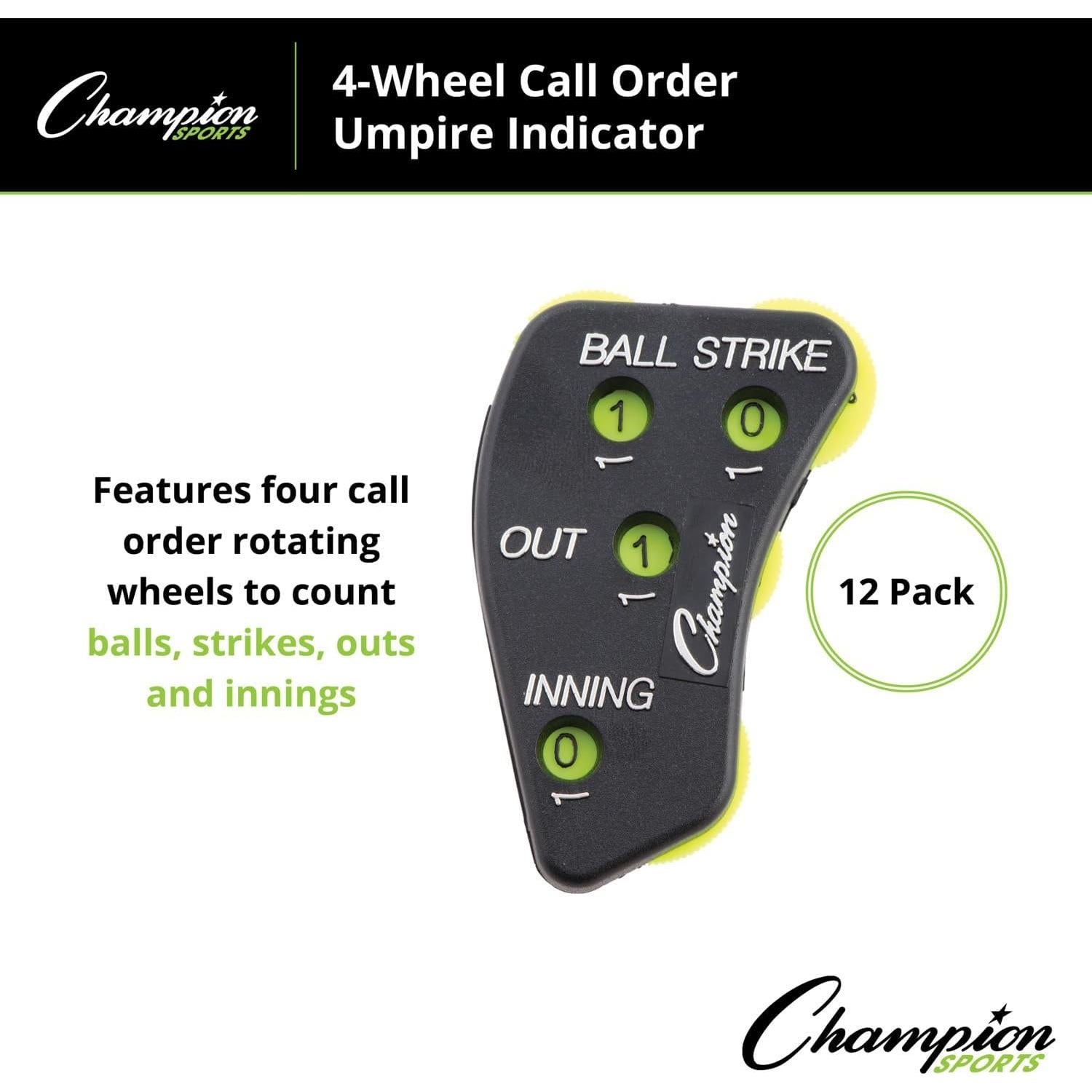 Indicador de Llamada de Umpire Champion Sports 4 Ruedas
