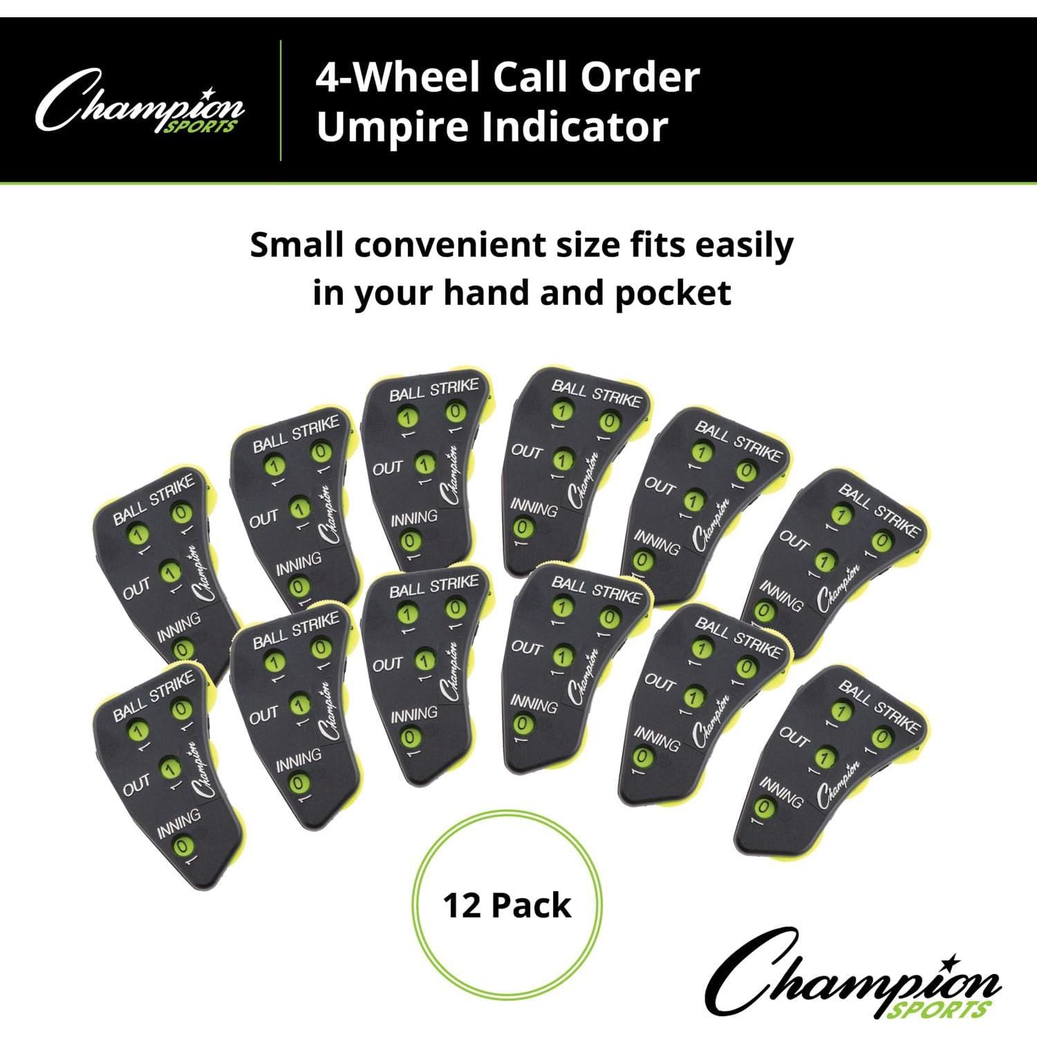 Indicador de Llamada de Umpire Champion Sports 4 Ruedas