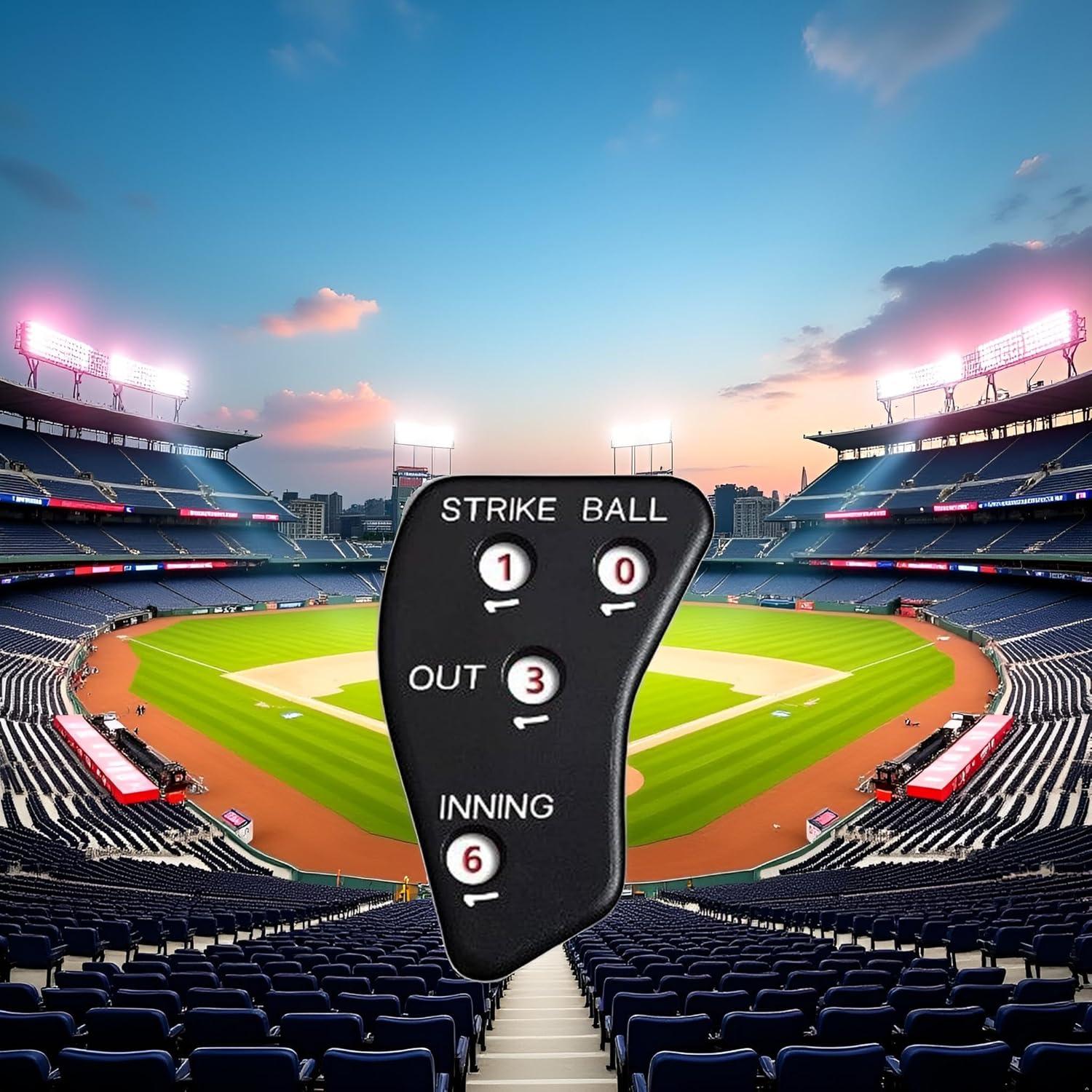 Indicador de Árbitro PurYupearl 4 Ruedas Negro para Béisbol y Softbol