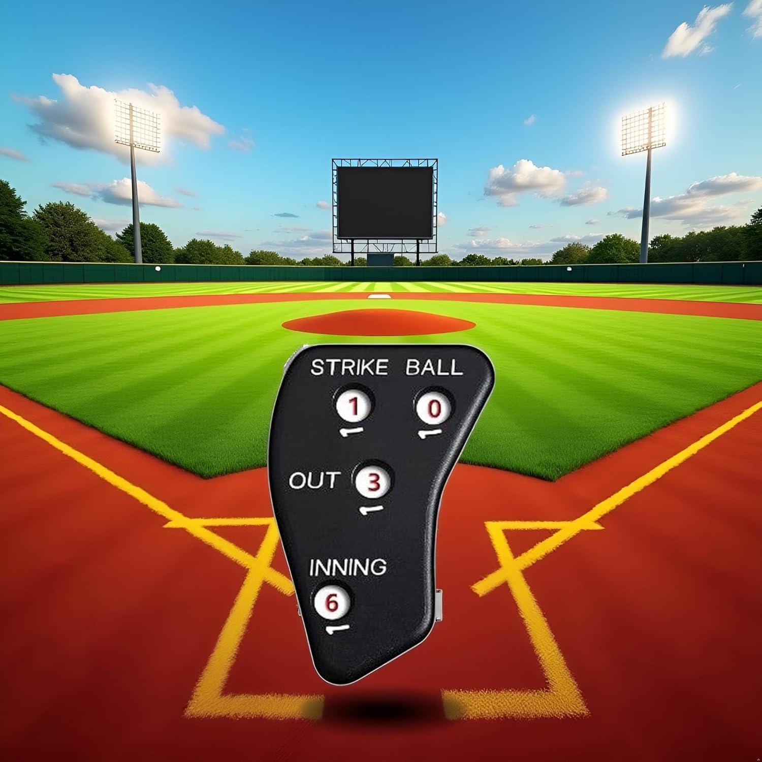 Indicador de Árbitro PurYupearl 4 Ruedas Negro para Béisbol y Softbol