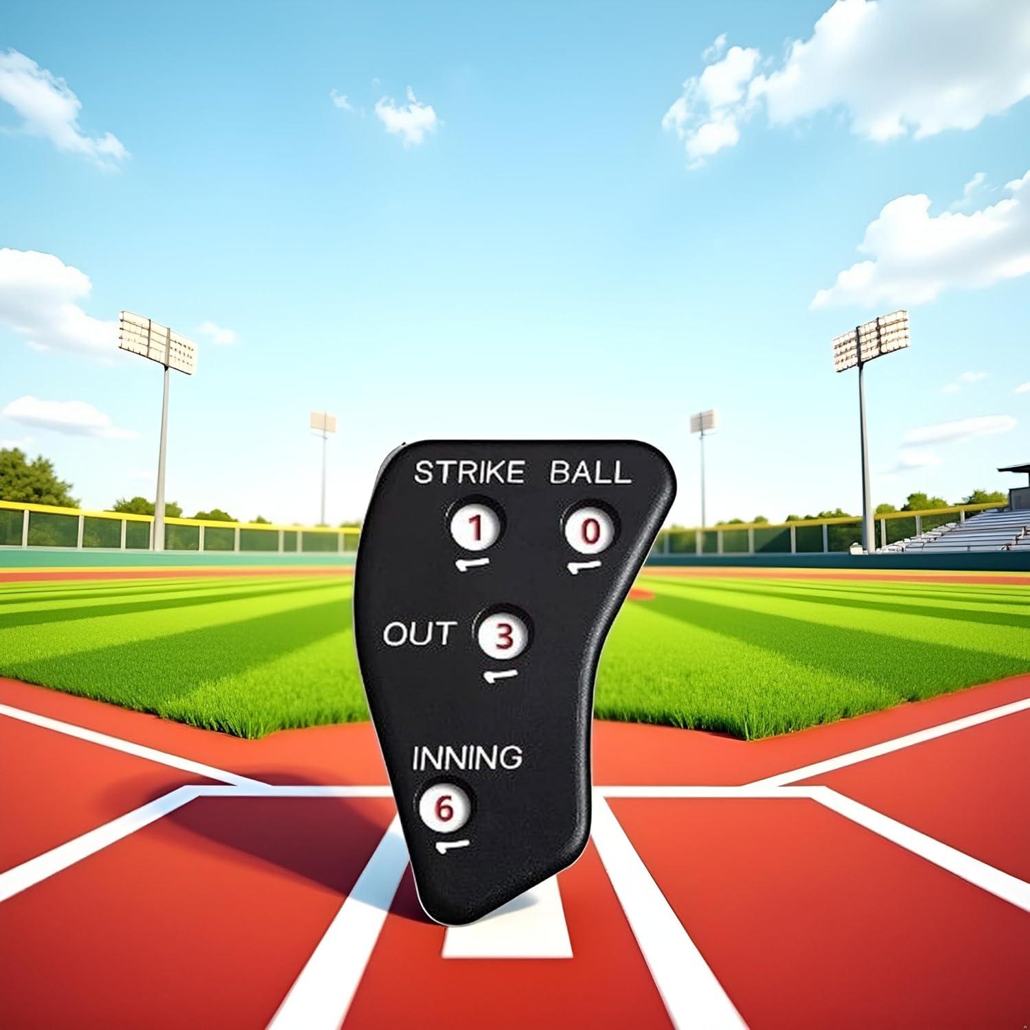 Indicador de Árbitro PurYupearl 4 Ruedas Negro para Béisbol y Softbol