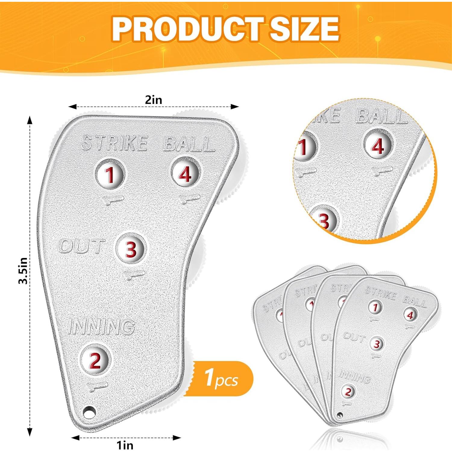 Contador de Beisbol Lenwen con 4 Ruedas - Práctico y Duradero