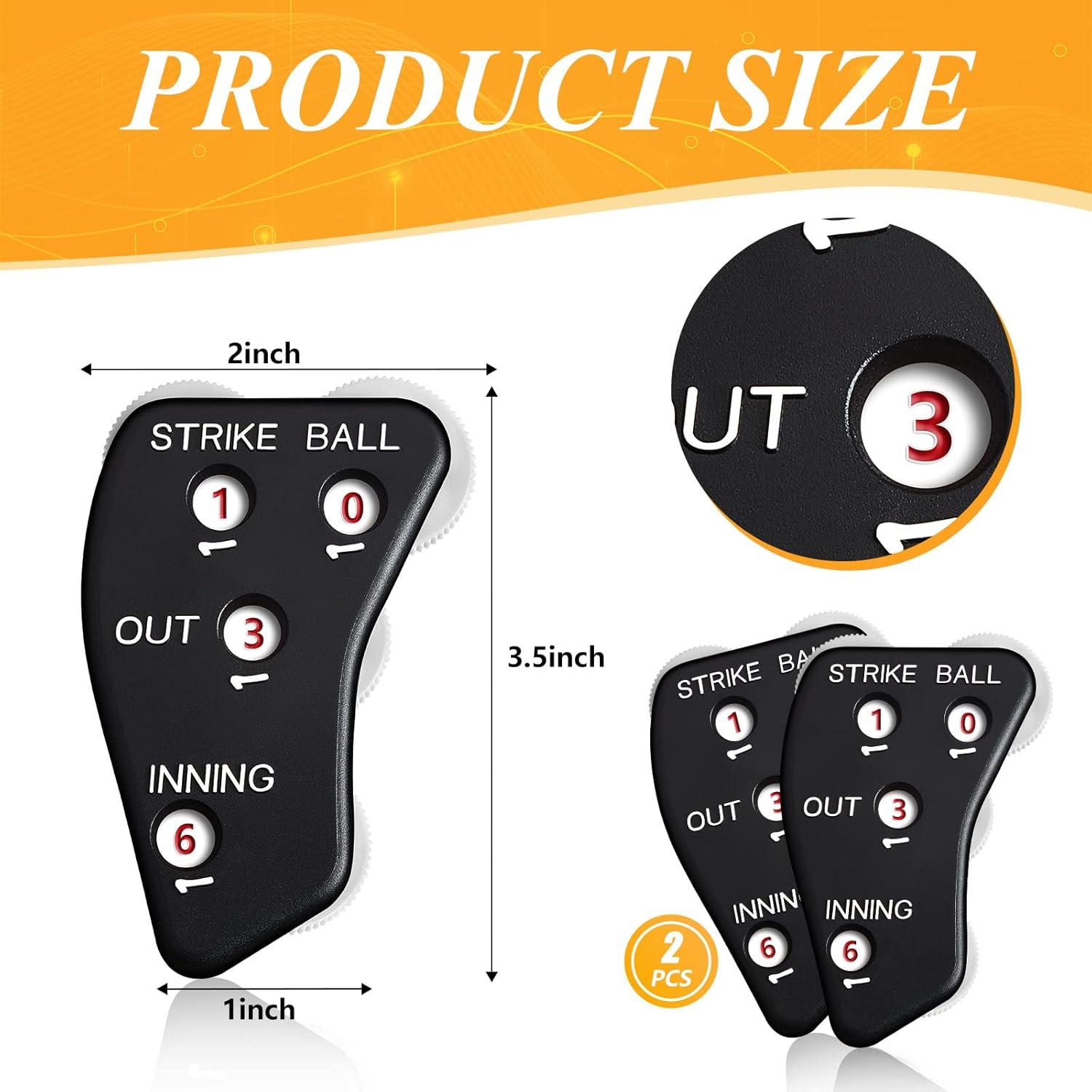 Contador de Umpire Deekin 4 Ruedas Clicker Negro para Béisbol
