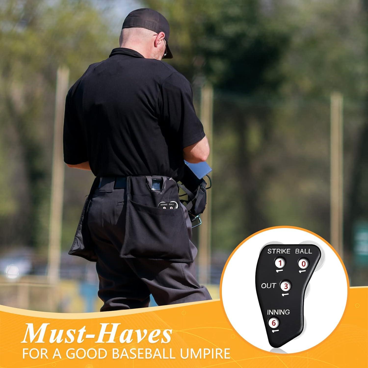 Contador de Umpire Deekin 4 Ruedas Clicker Negro para Béisbol