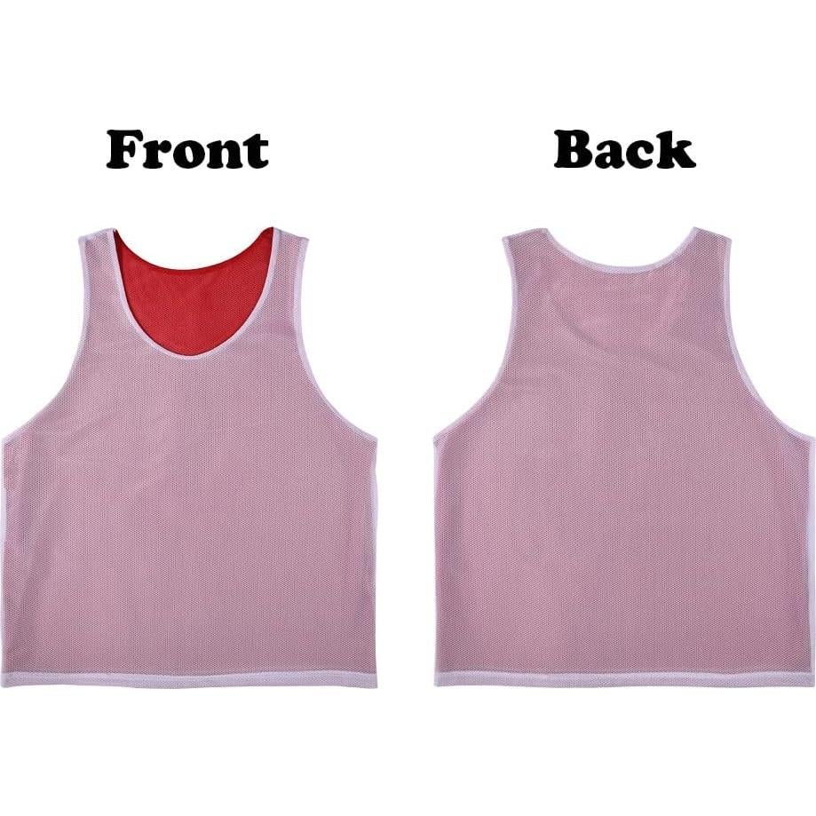 Chalecos Reversibles de Entrenamiento 6 PCS Adulto Poliéster