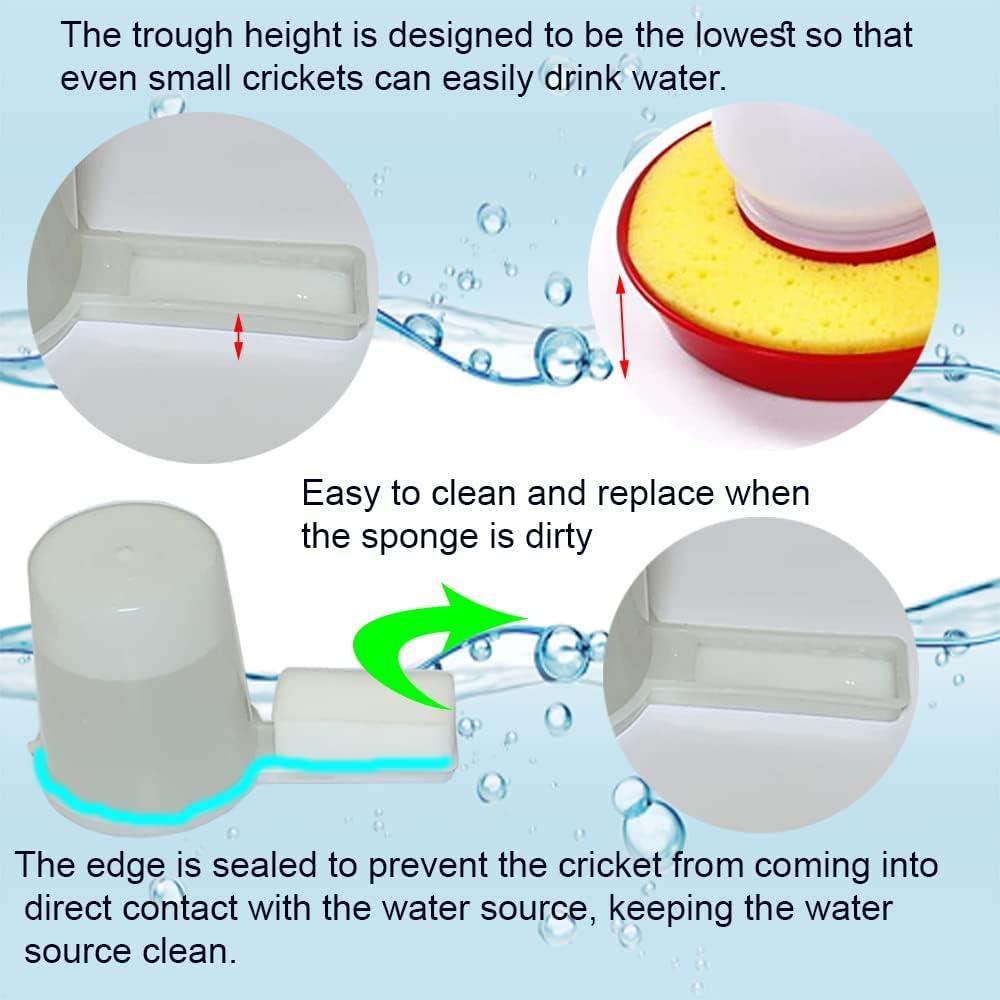 Alimentador automático para grillos H-Enoch con botella y esponjas