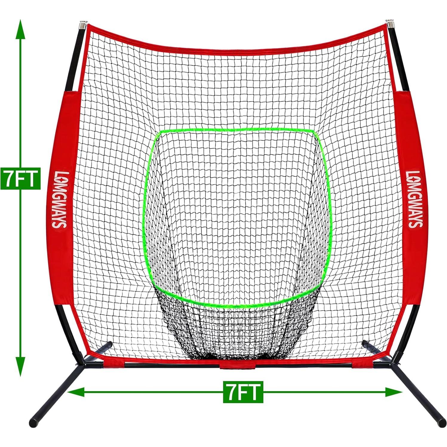 Red de Béisbol y Softbol LOMGWAYS TR950160 2.13x2.13m Portátil