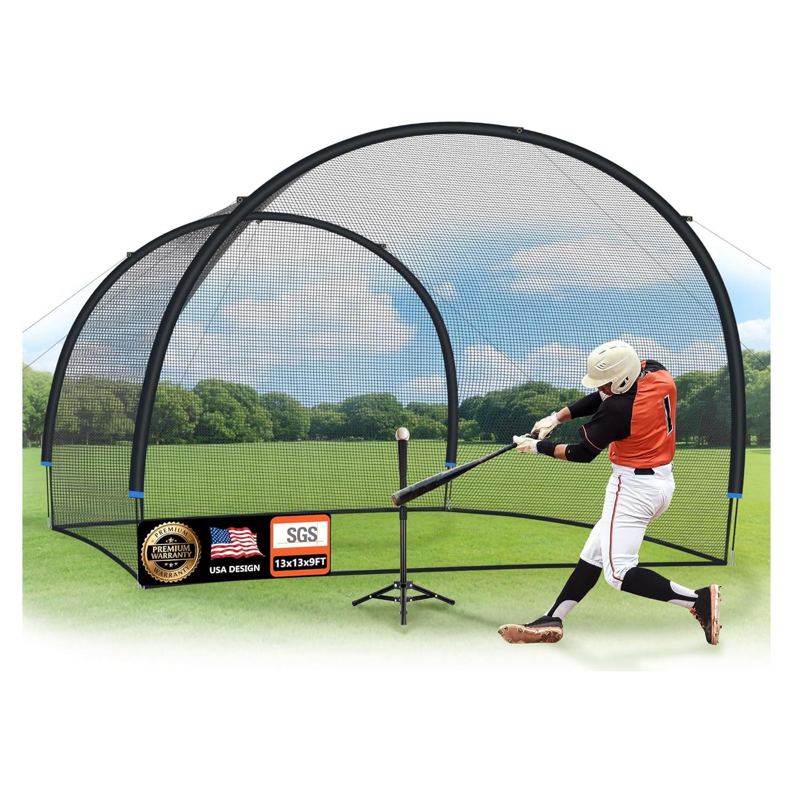 Cage de Bateo ORIENGEAR 13x13x9ft para Béisbol y Softbol