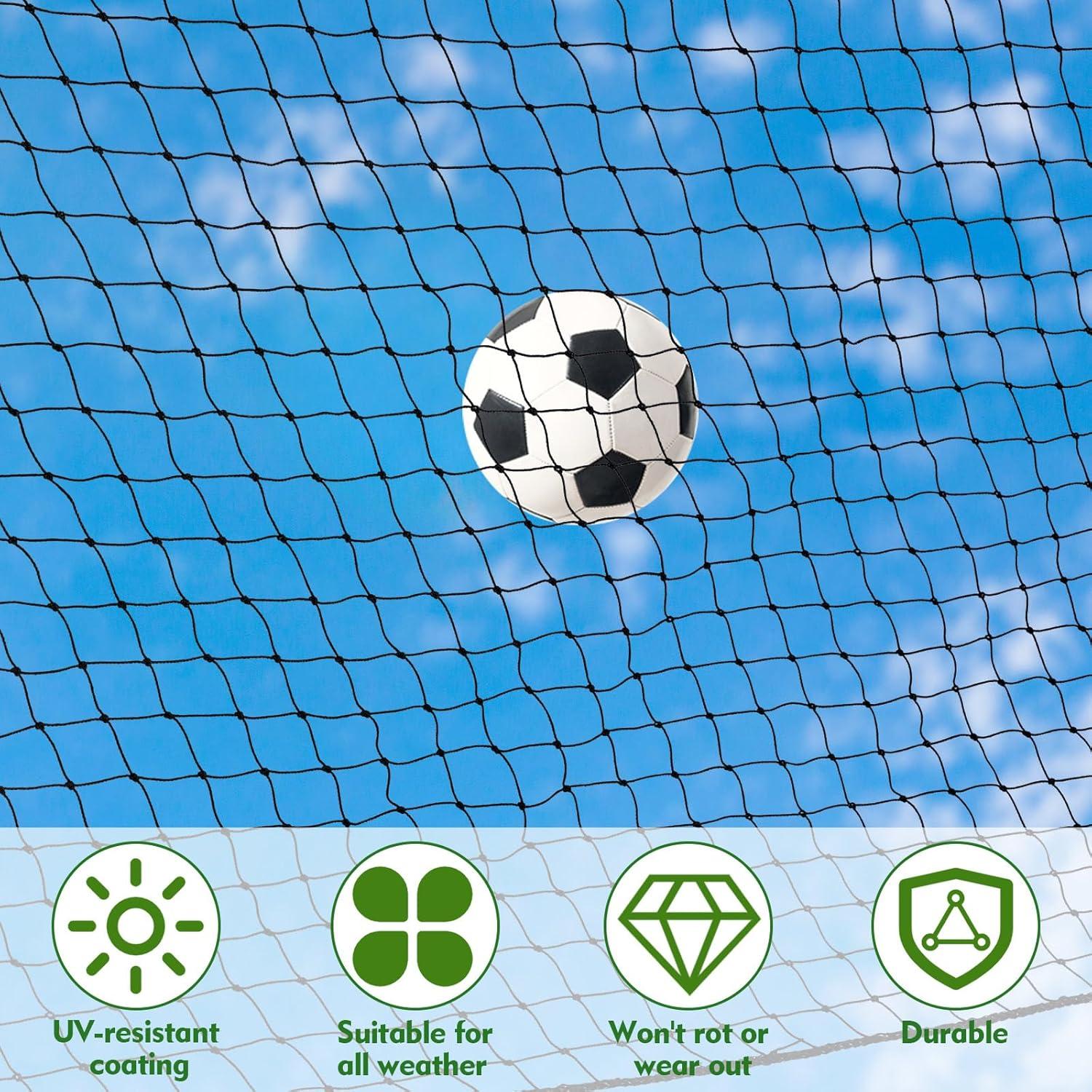 Red de Detención de Pelotas GliCraft 20m x 1m para Patio