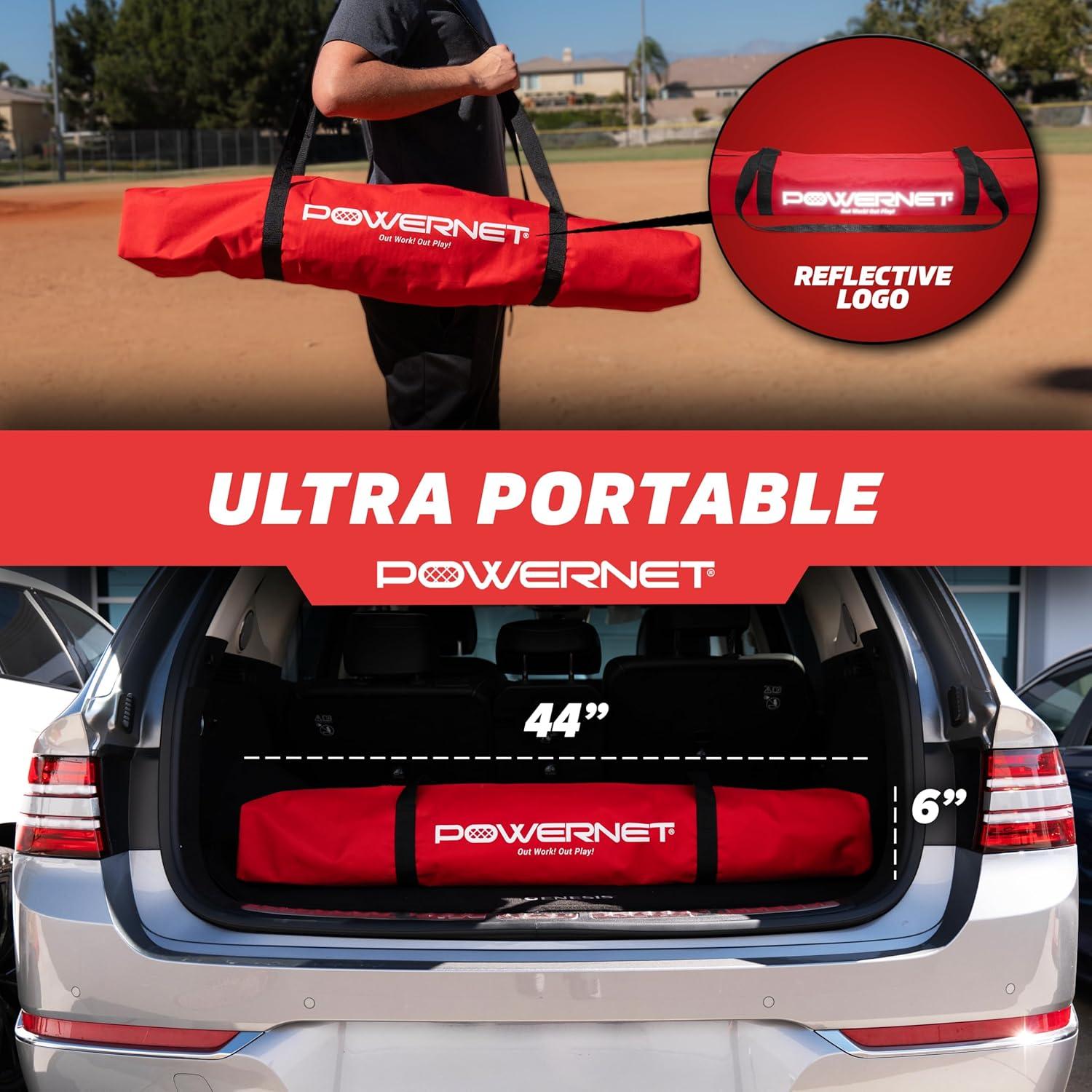 Red de Práctica de Béisbol PowerNet 7x7 con Accesorios