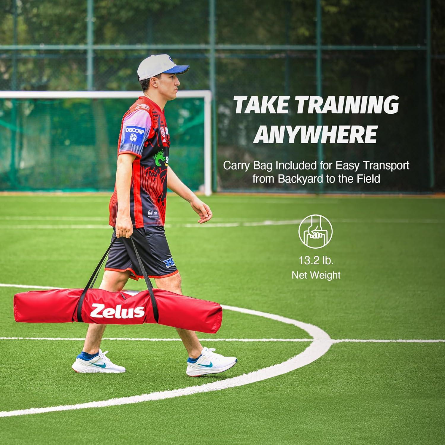 Red de Béisbol ZELUS 2.13x2.13m con Bolsa de Transporte