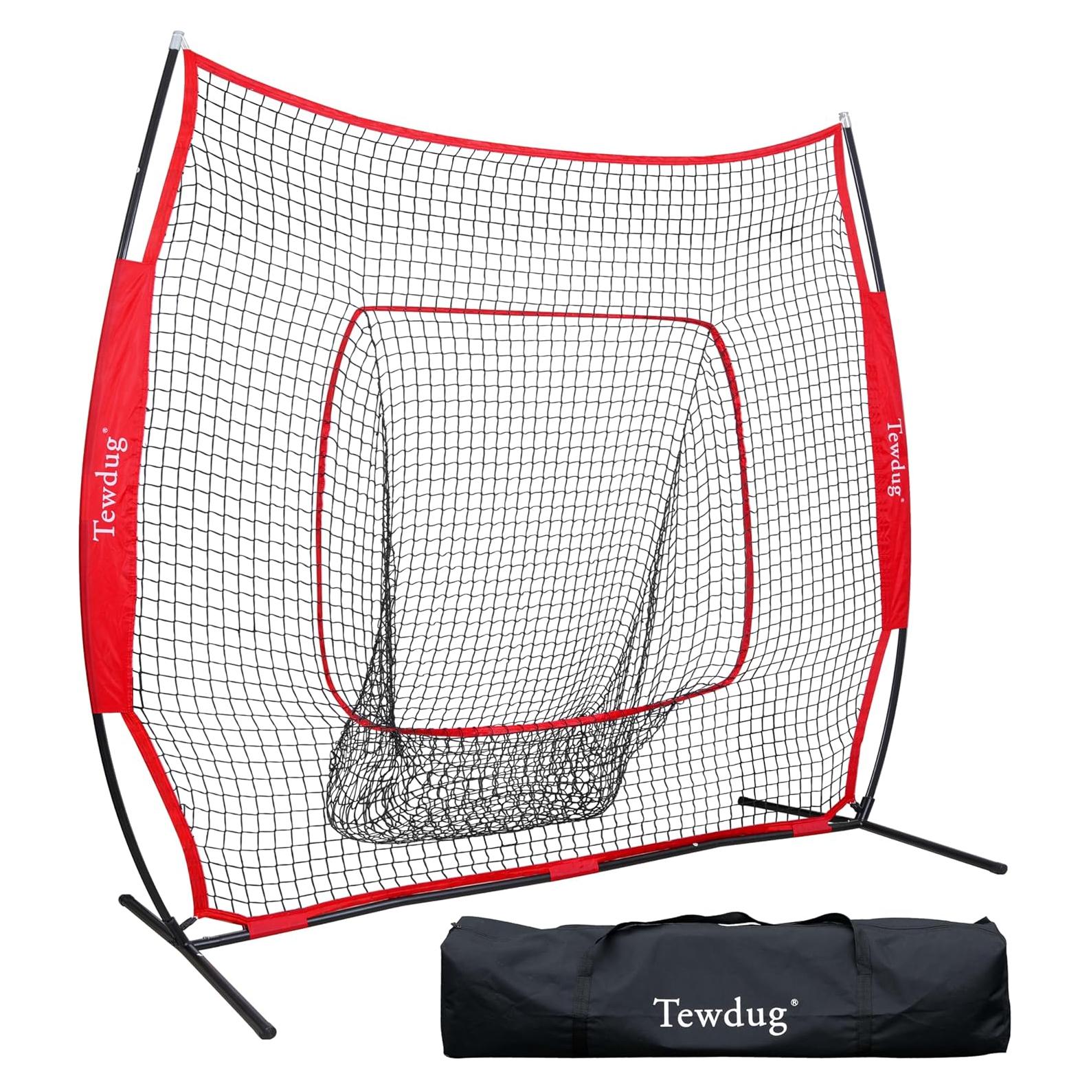 Red de Entrenamiento de Béisbol Tewdug 2.13x2.13m Portátil