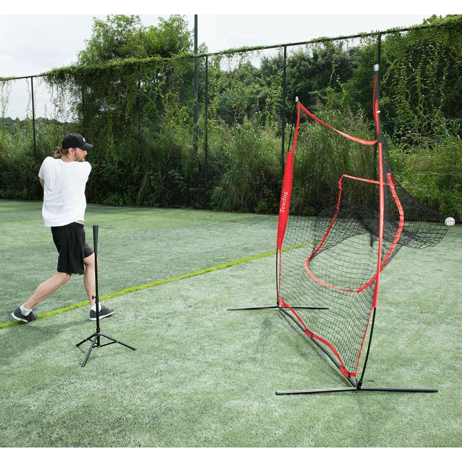 Red de Entrenamiento de Béisbol Tewdug 2.13x2.13m Portátil
