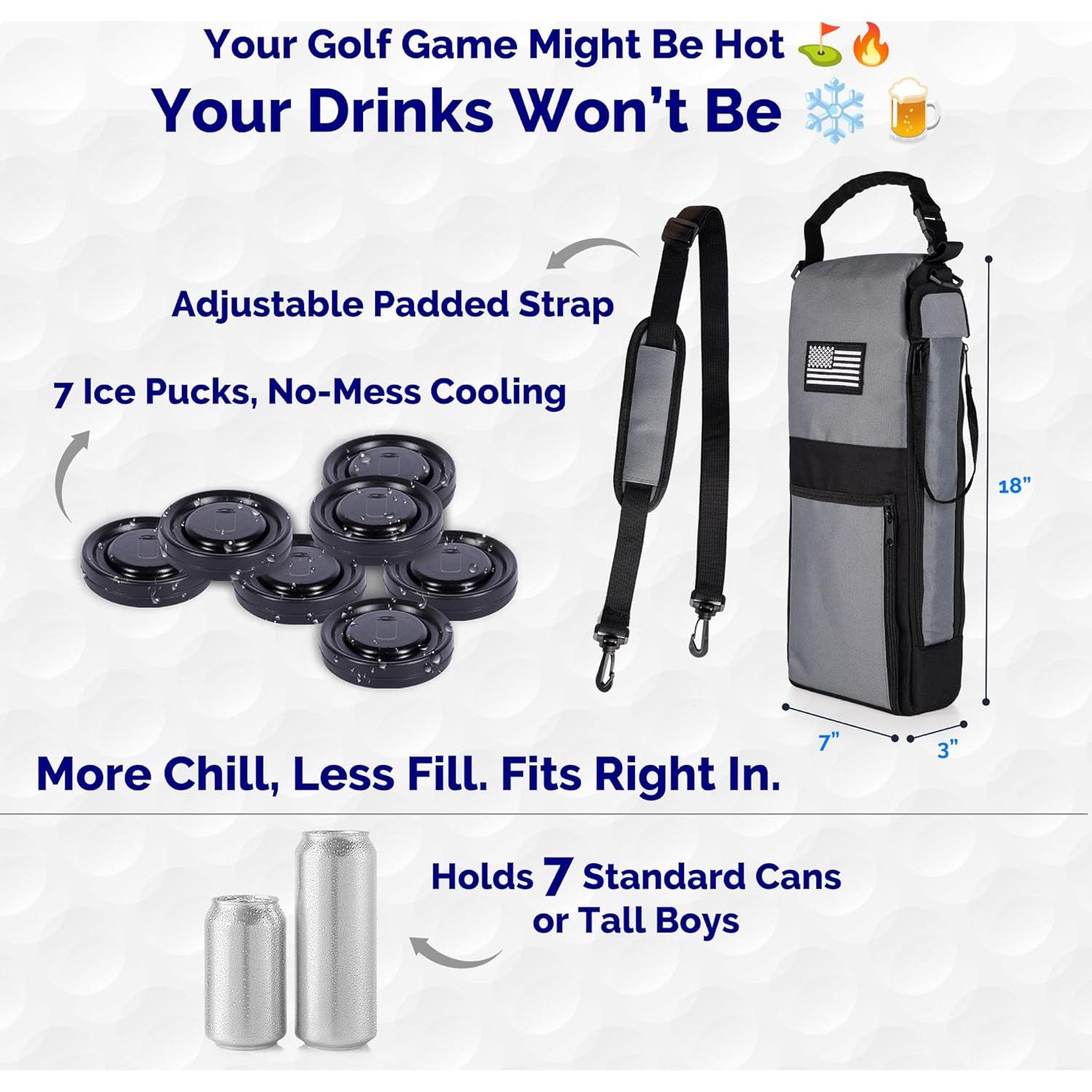 Manga Aislante WOLVIO para 9 Latas de Cerveza Golf 0.34L