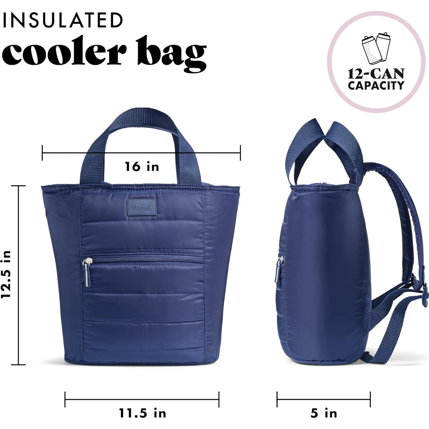 Mochila Enfriadora Fit & Fresh Mari Azul Medianoche 12 Latas