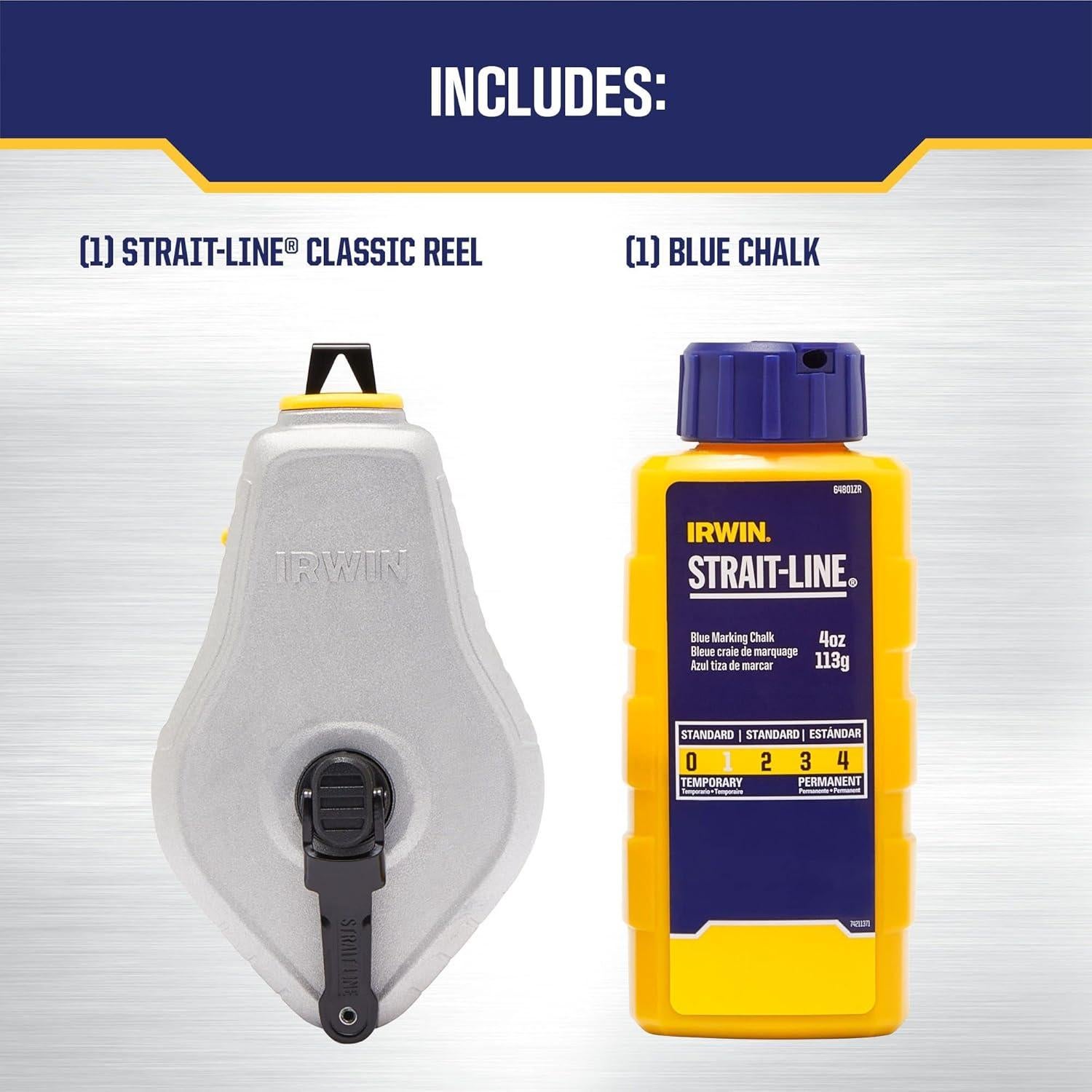 Carrete de Tiza IRWIN Strait-Line 30.48m Azul IWHT48441BC