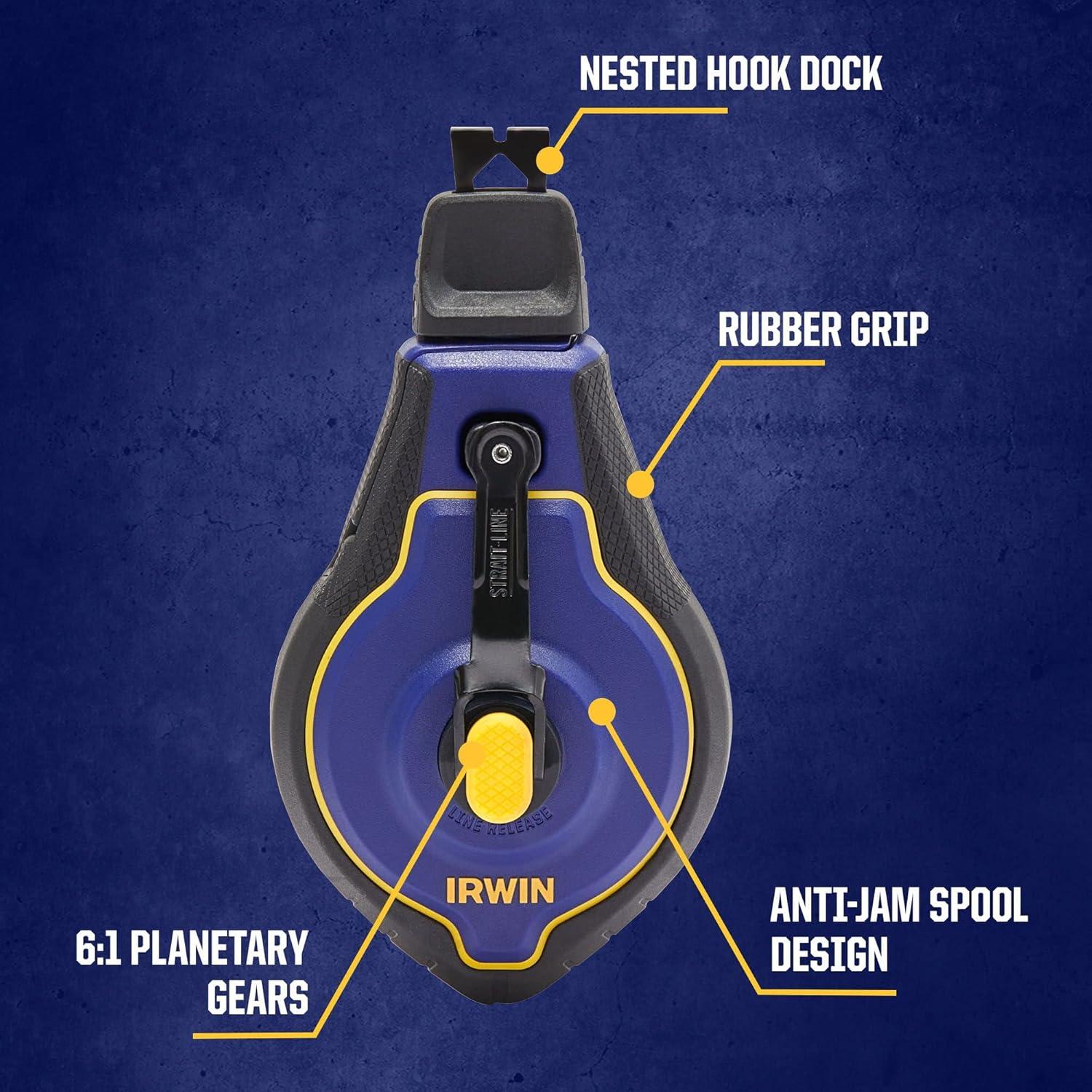 Carrete de Tiza IRWIN Speedline Pro 30.48 m Azul