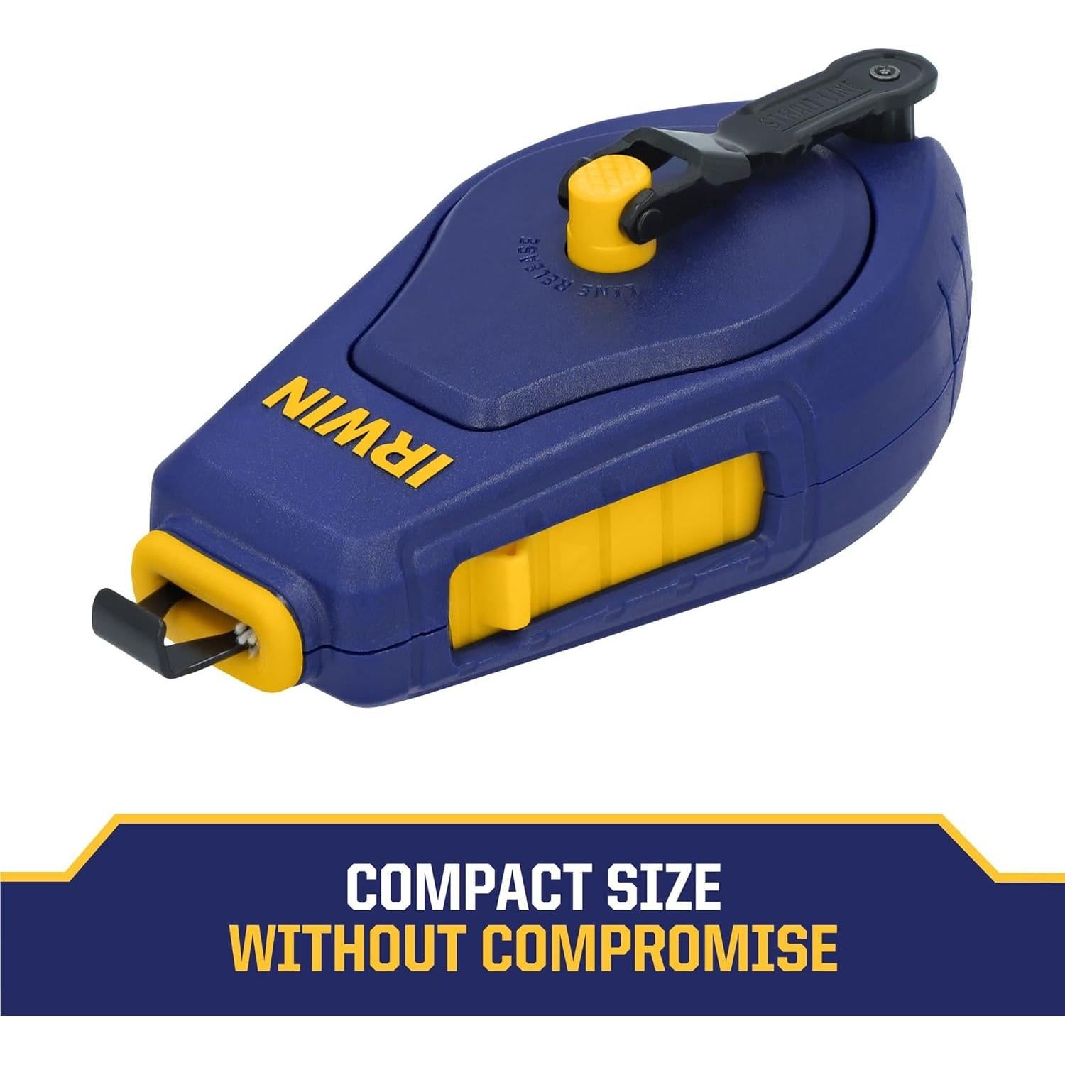 Reel de Tiza Compacto Irwin Strait-Line 9.14m Azul