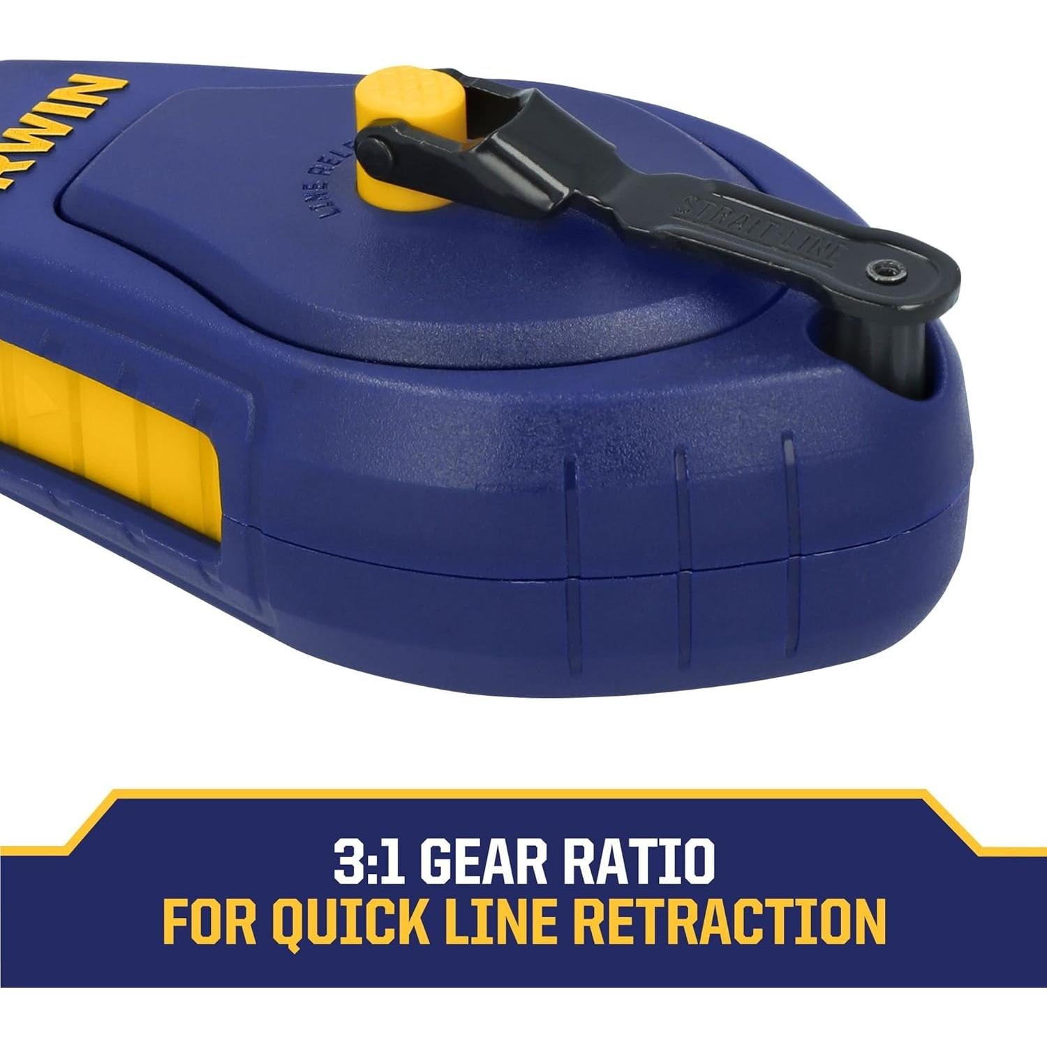 Reel de Tiza Compacto Irwin Strait-Line 9.14m Azul