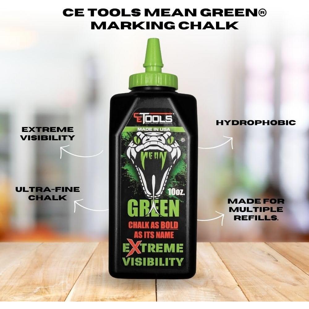 Combo Tiza de Marcado CE TOOLS 10oz Rosa y Verde Hidrofóbica