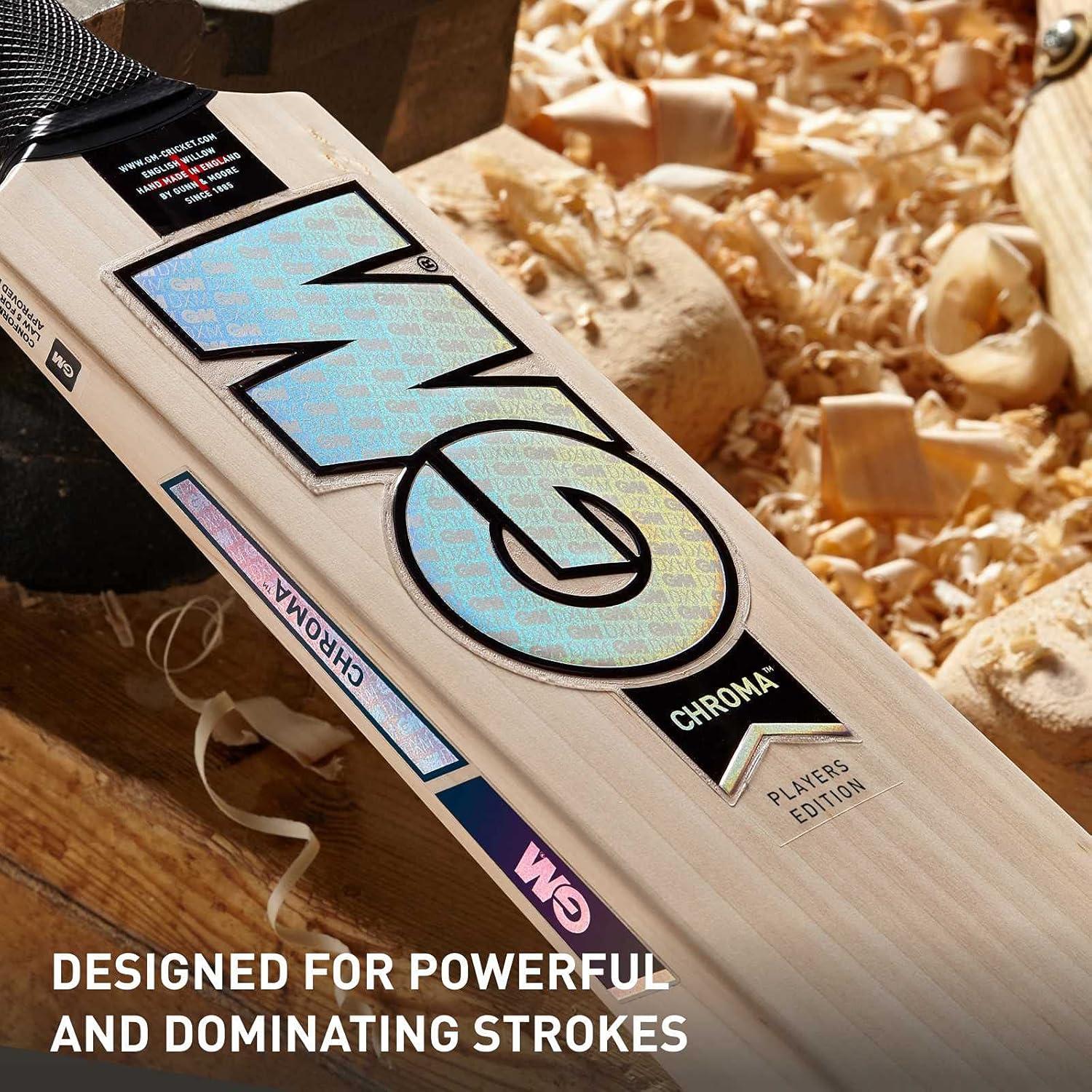 Bate de Críquet GM Chroma Profesional Sauce Inglés 1200g