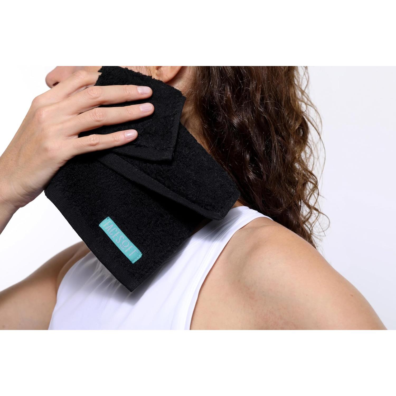 Toallas de Gimnasio Ecológicas FACESOFT 3 Piezas Algodón 100%