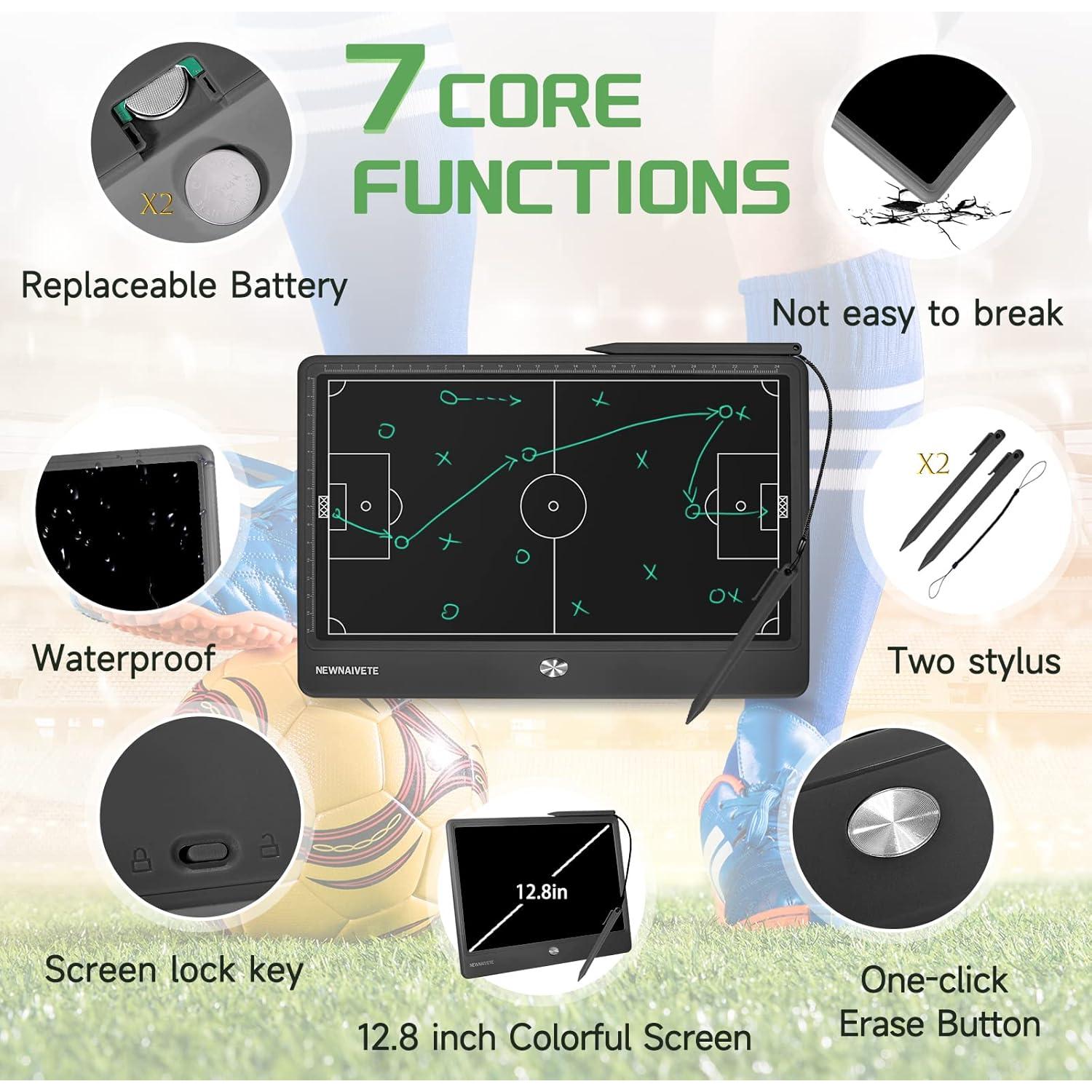 Tablero Táctico de Fútbol Newnaivete 12.8" LCD Borrable
