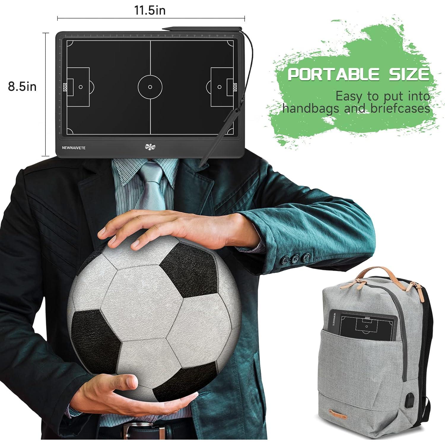 Tablero Táctico de Fútbol Newnaivete 12.8" LCD Borrable