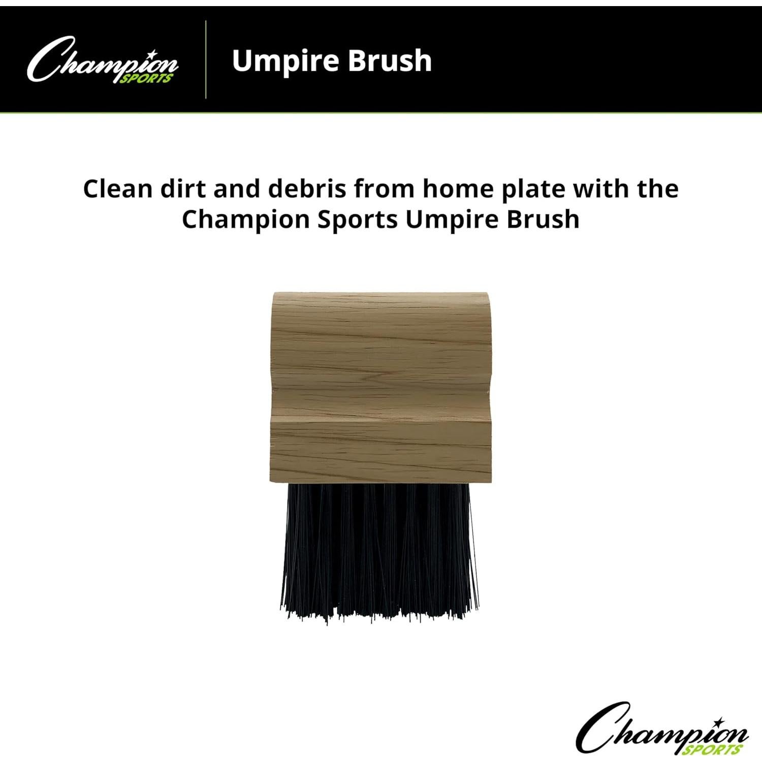 Cepillo de Árbitro Champion Sports con Mango de Madera