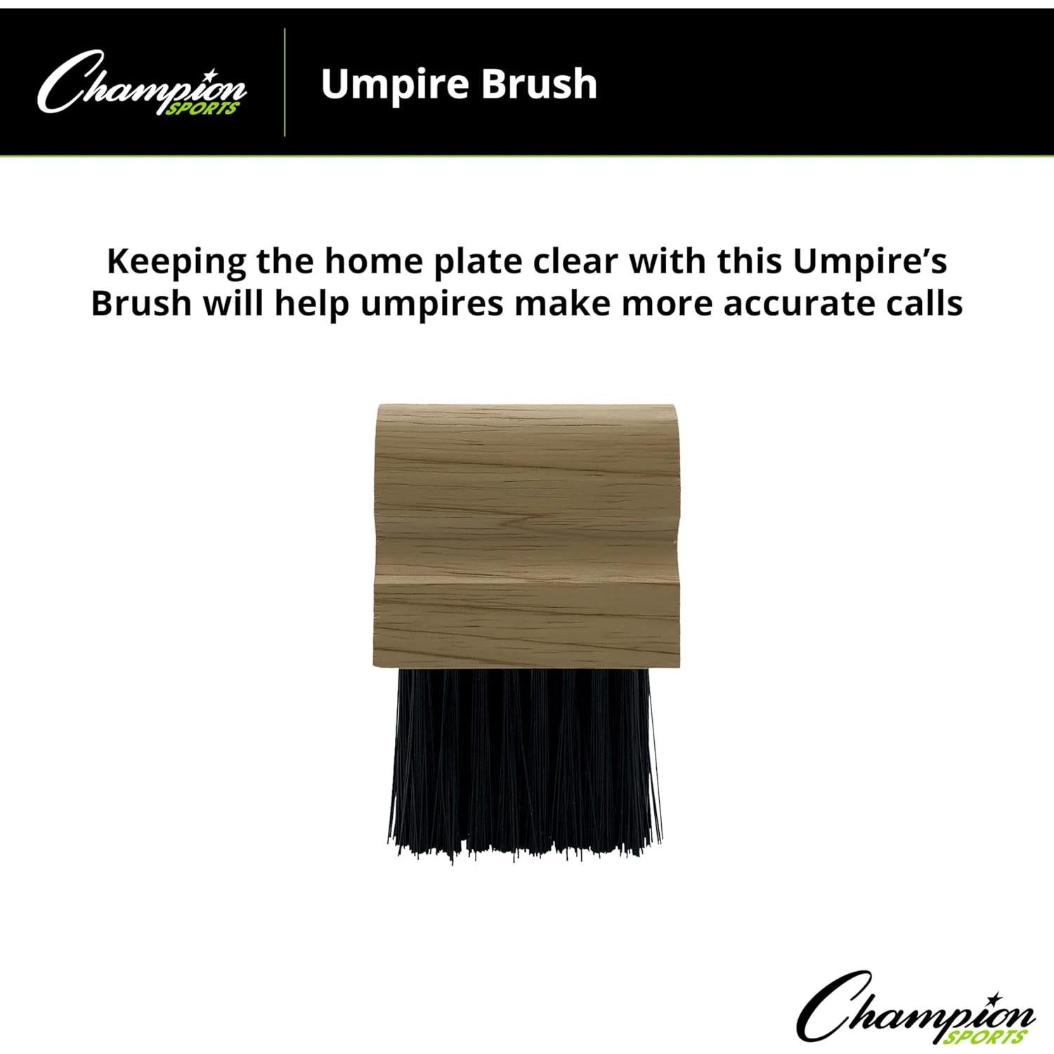 Cepillo de Árbitro Champion Sports con Mango de Madera
