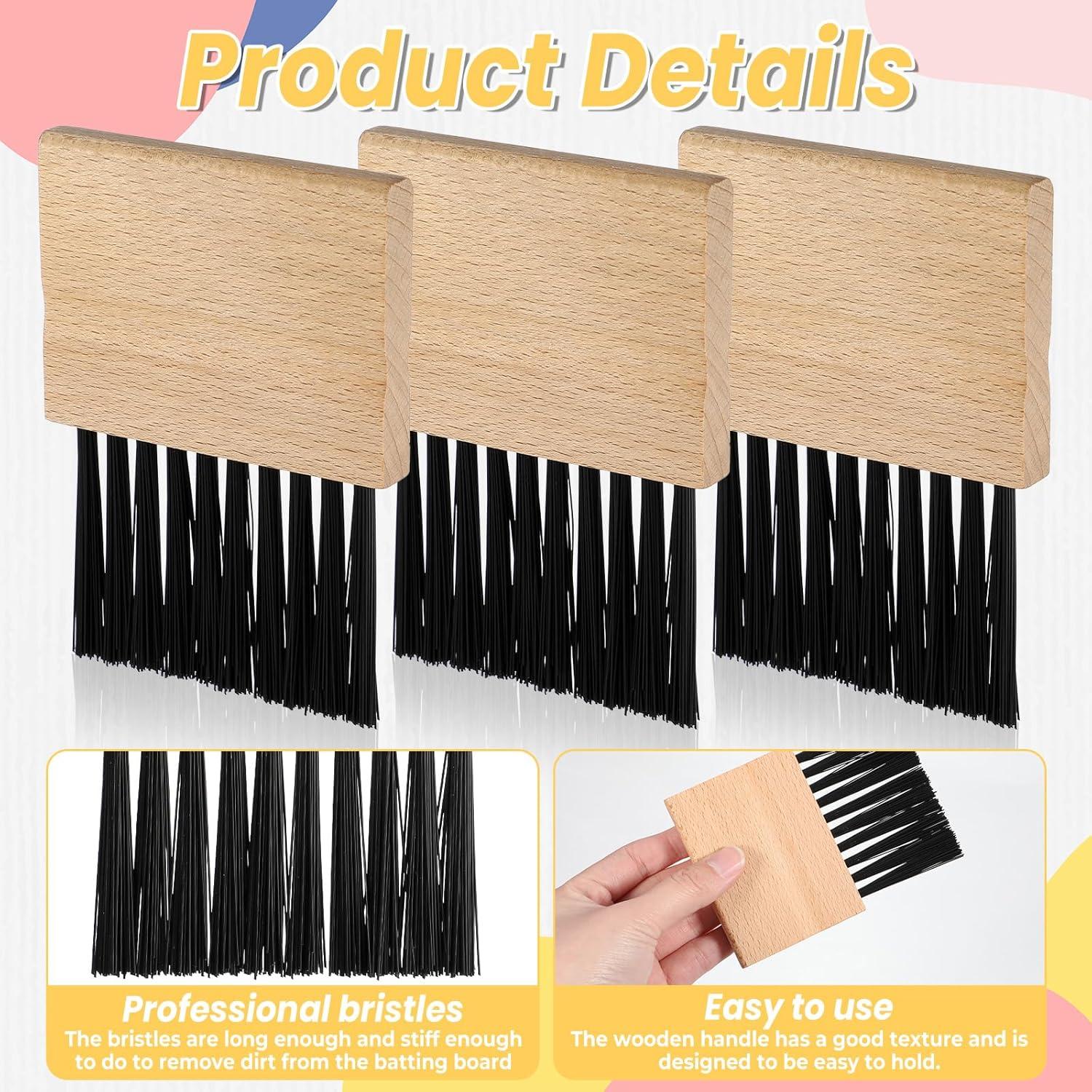 Juego de 3 Cepillos de Árbitro Exircy con Mango de Madera