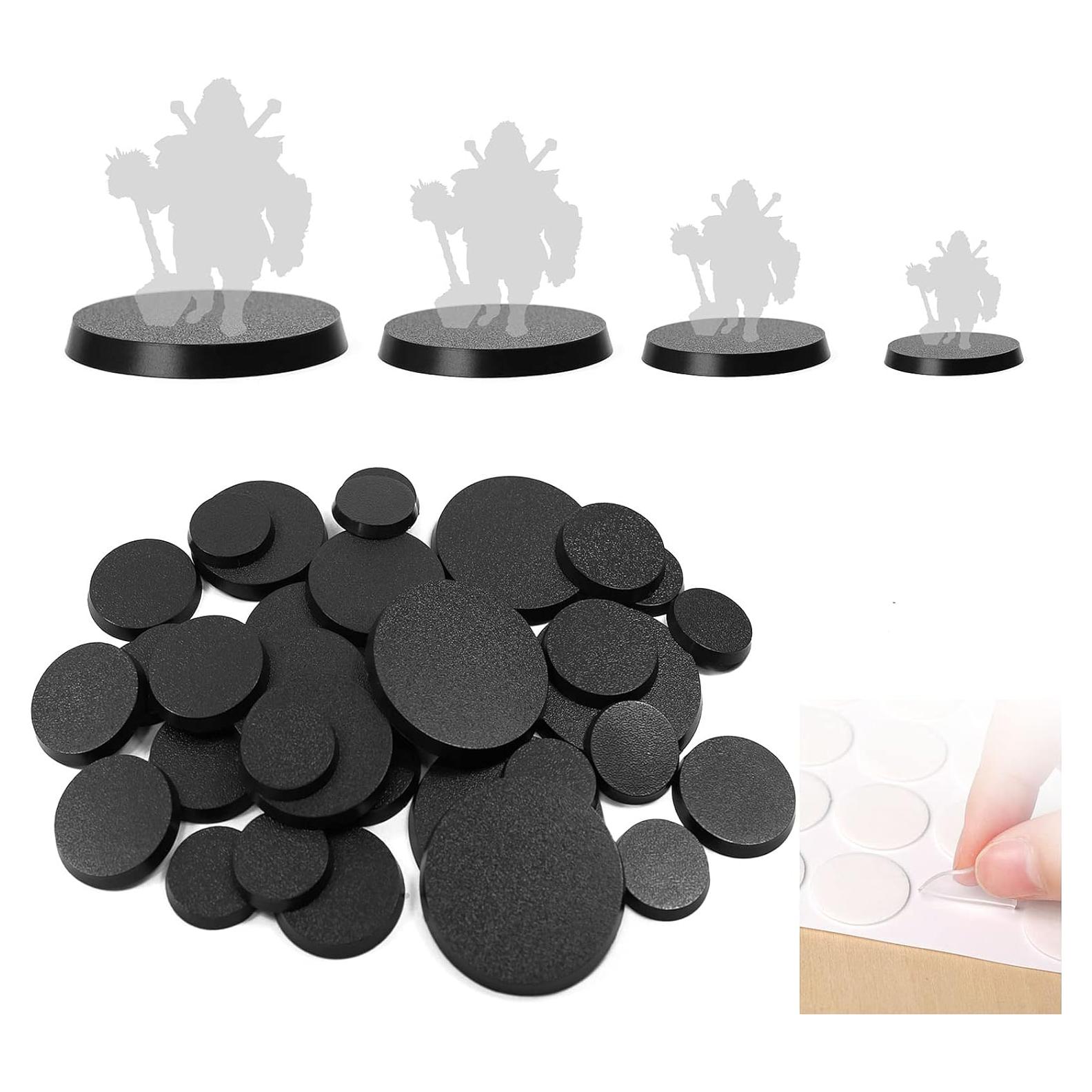 Bases Redondas 120pcs EVEMODEL 25mm 32mm 40mm 50mm